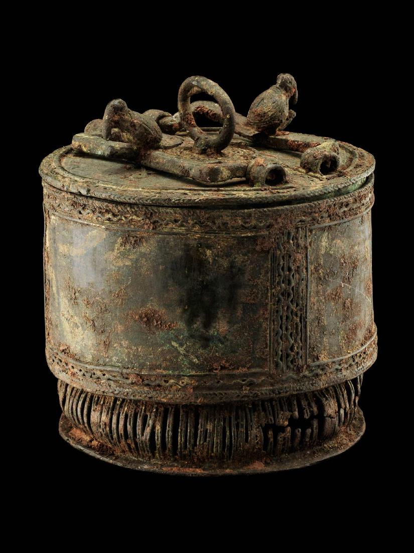 Deckelgefäss, "kuduo" (TRIBAL ART) (1 of 3)