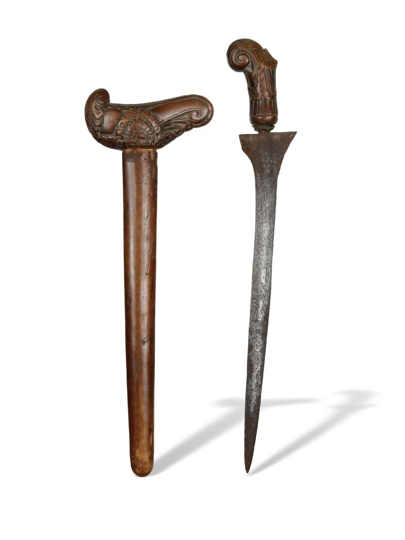 Dolch mit Scheide, "Kris" / double-edged dagger (1 of 3)