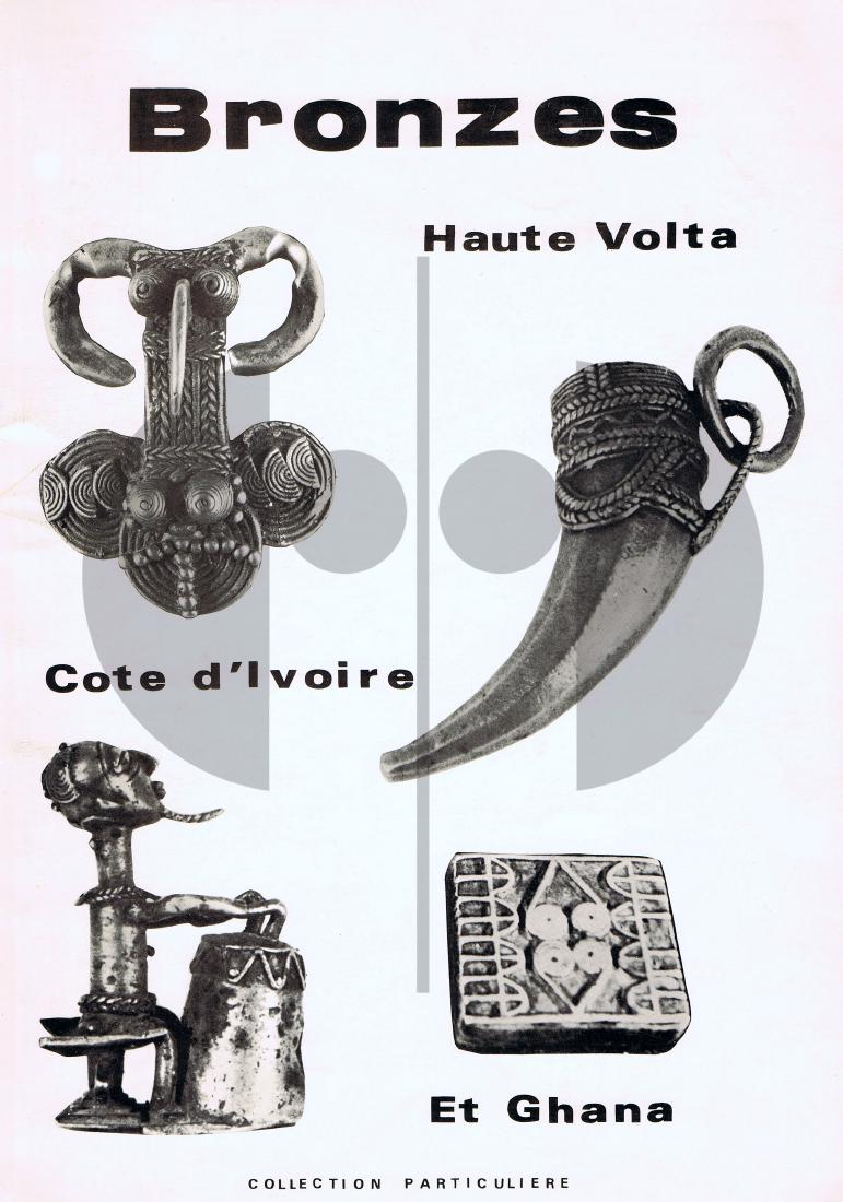 Bronzes Bobo, Lobis, Sénoufos: 98 Bronzes Bobo, Lobis, Sénoufos Haute Volta, Côte d'Ivoire et Ghana Blandin, André ISBN: none French text 57 pages Numerous illustrations Softcover 30 cm 260 gr. CHF 50 / 100 EUR 43 / 86