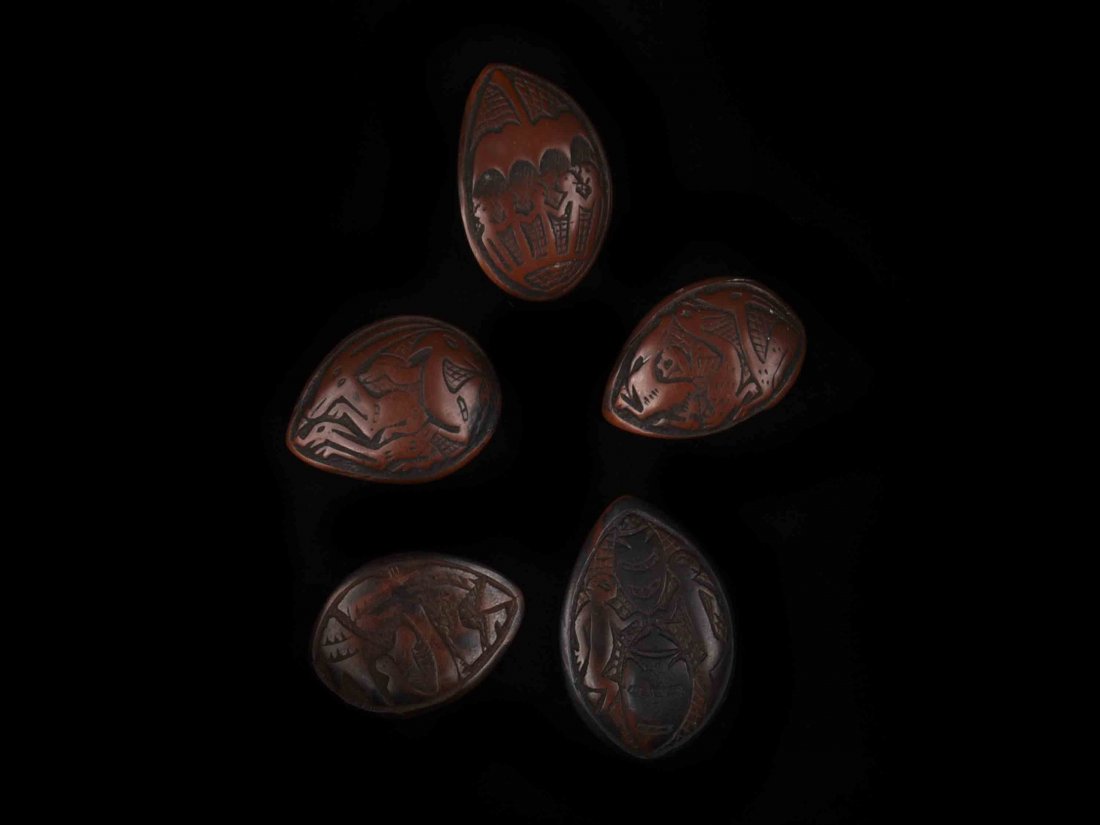 5 Spielsteine, "abbia" (1 of 7)