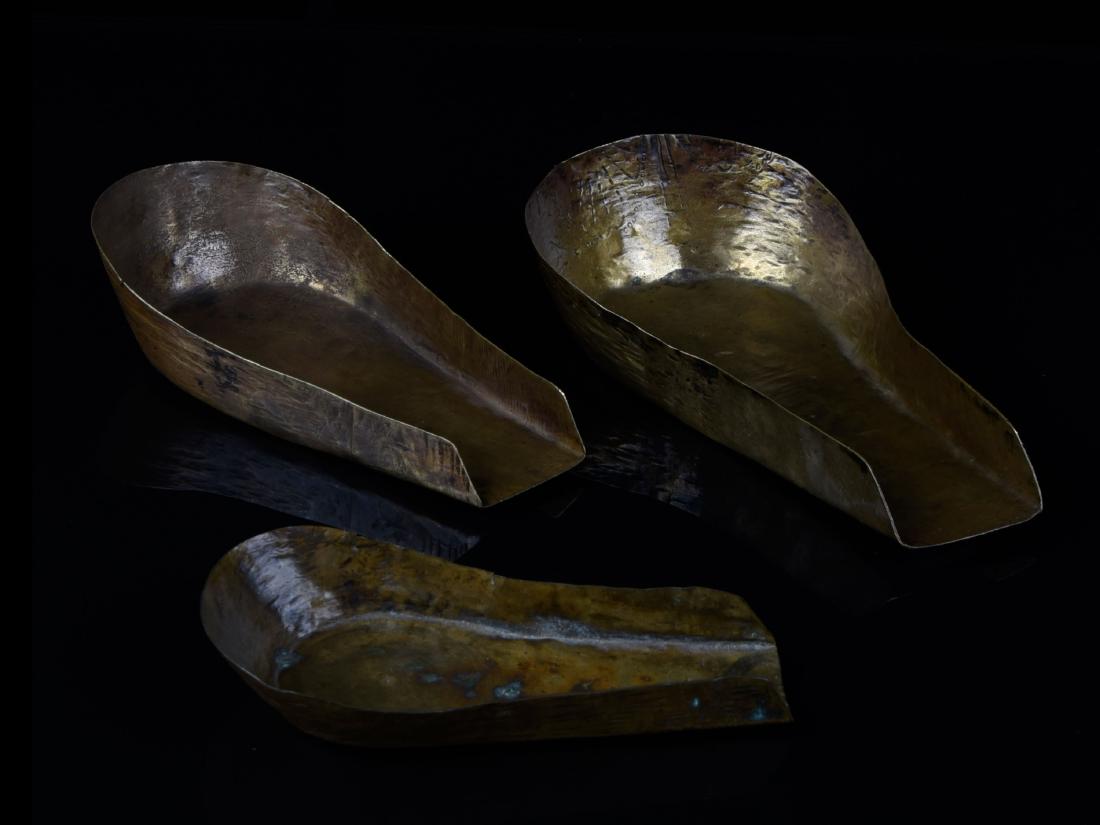 3 Goldstaub-Löffel, "fanfa" (1 of 4)