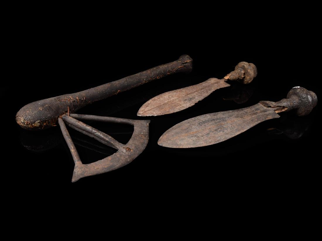 A Songye Axe and two Kuba Knifes (1 of 18)