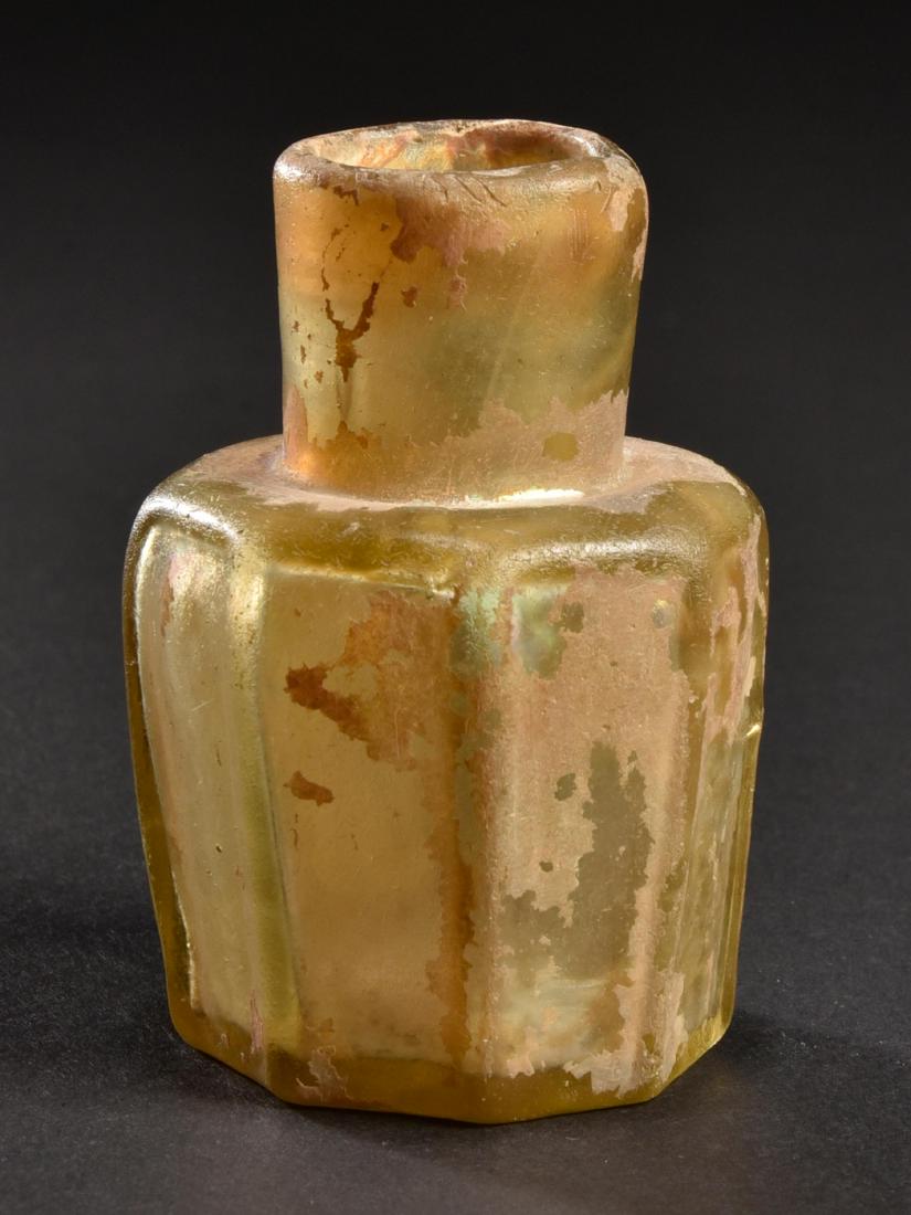 A Small Islamic Octagonal Bottle (Ancient Islamic Art) (1 of 8)