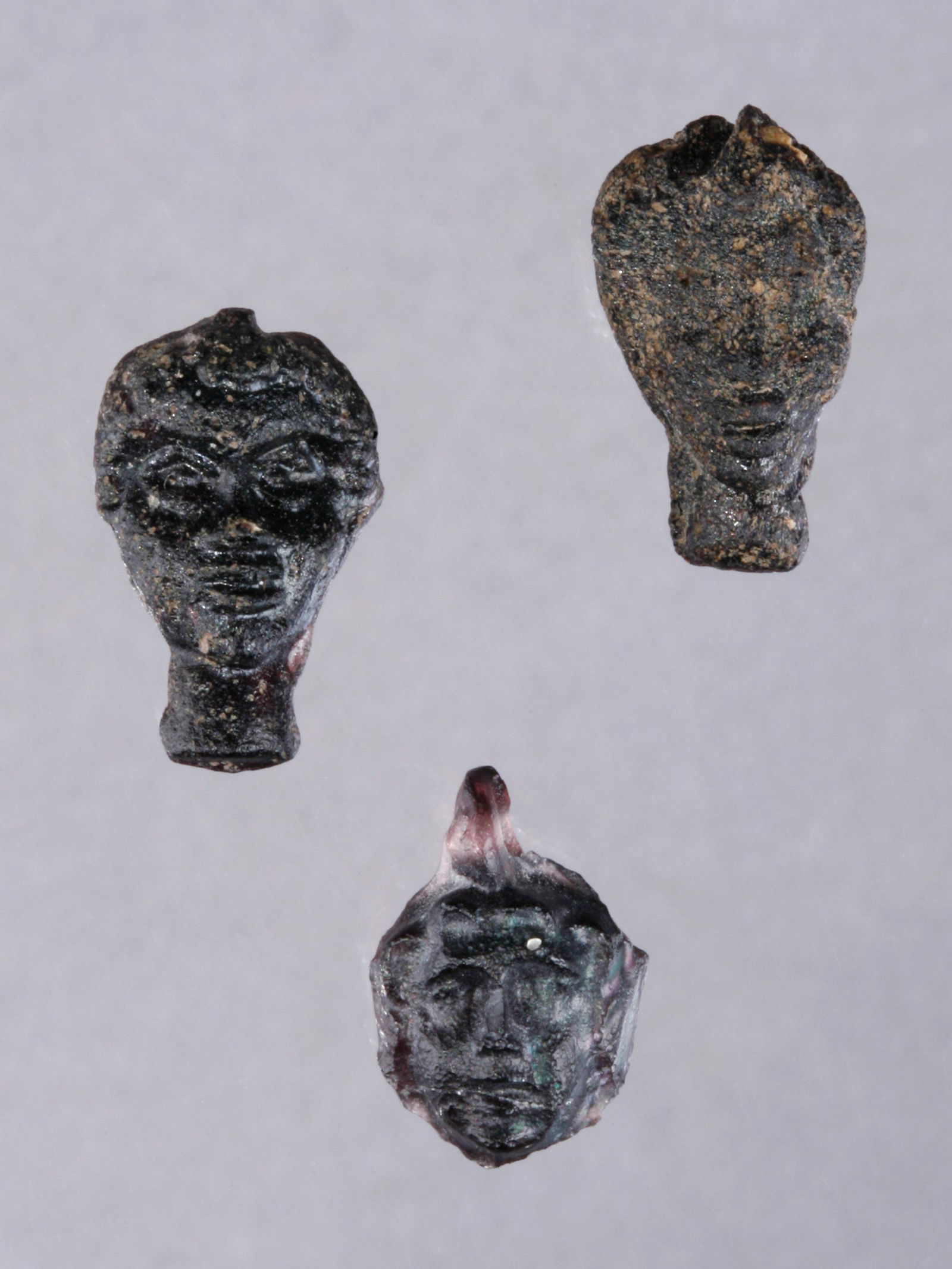 Two African Heads and One Satyr Head (1 of 5)