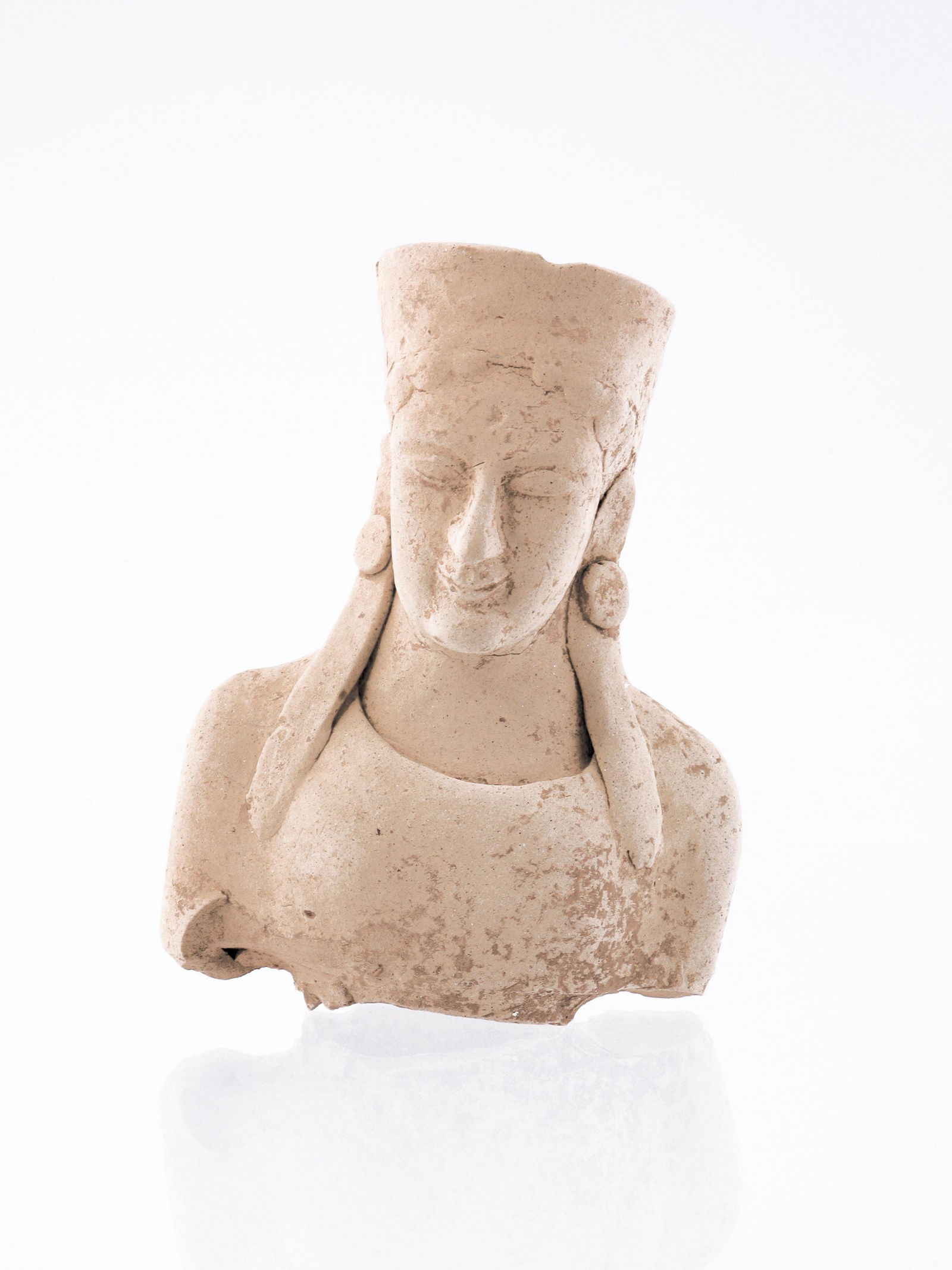 A Greek Bust of a Goddess with Polos (1 of 5)
