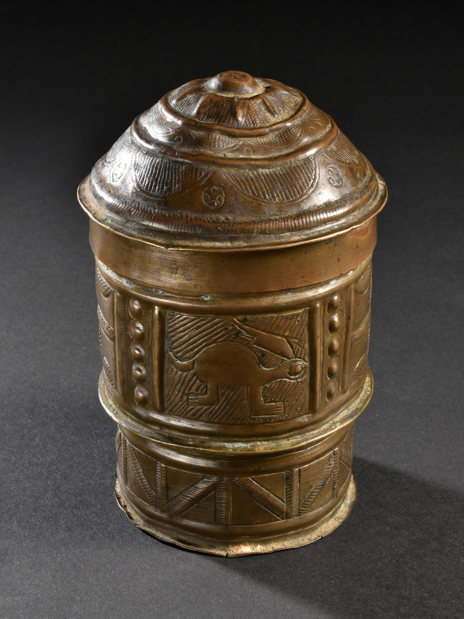 An Asante Lidded Vessel "forowa" (1 of 9)
