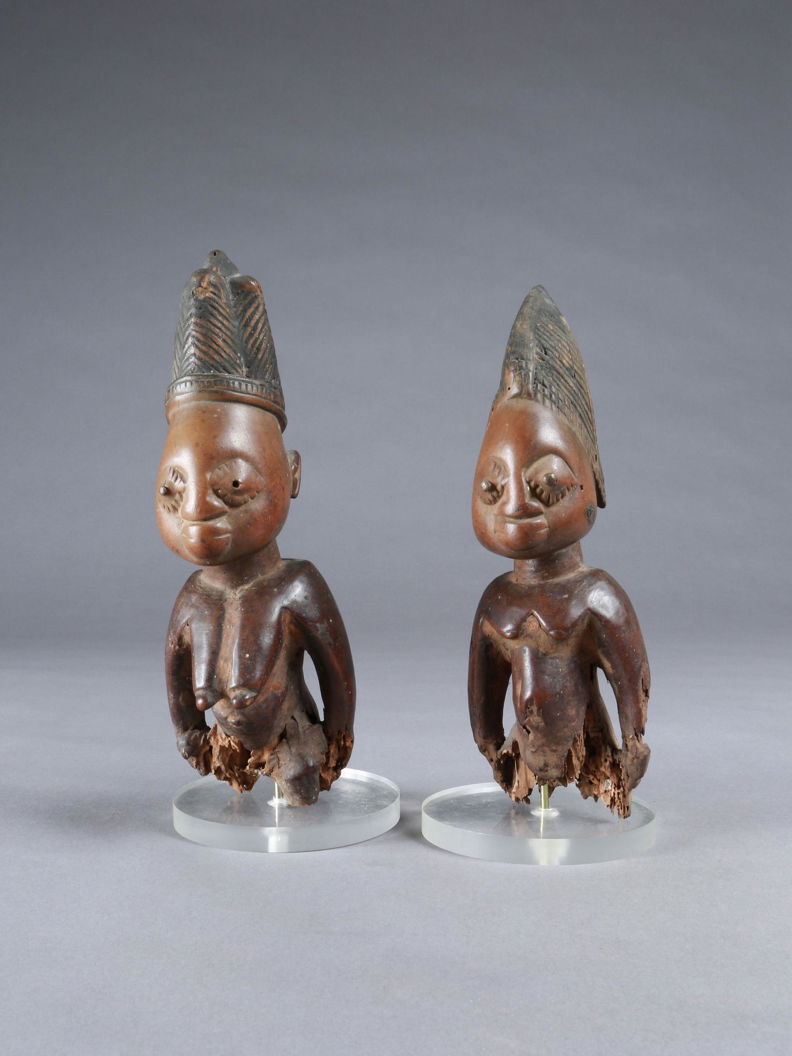 A Yoruba Pair of Twin Figures, "ere ibeji" (1 of 11)