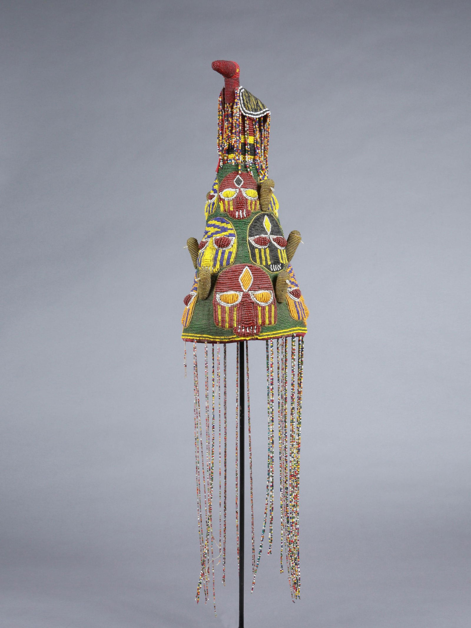 A Yoruba Beaded Crown, "ade" (1 of 10)