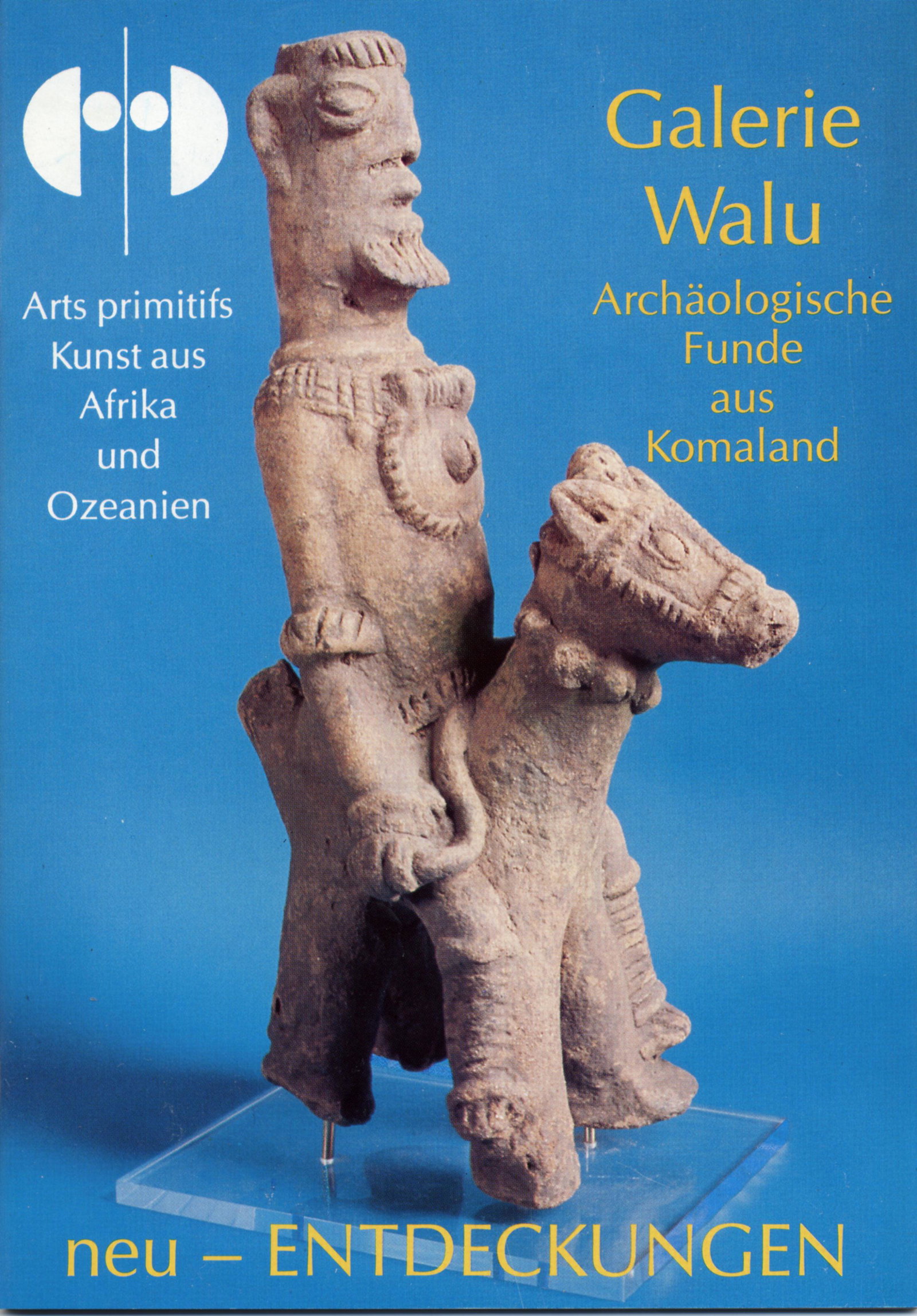 Archäologische Funde aus Komaland: Archäologische Funde aus Komaland David René / David, Denise / Schaedler, Karl-Ferdinand Zürich: Galerie Walu (1987). ISBN: none German, English, French Text/Edition 32 pages Numerous illustrations
