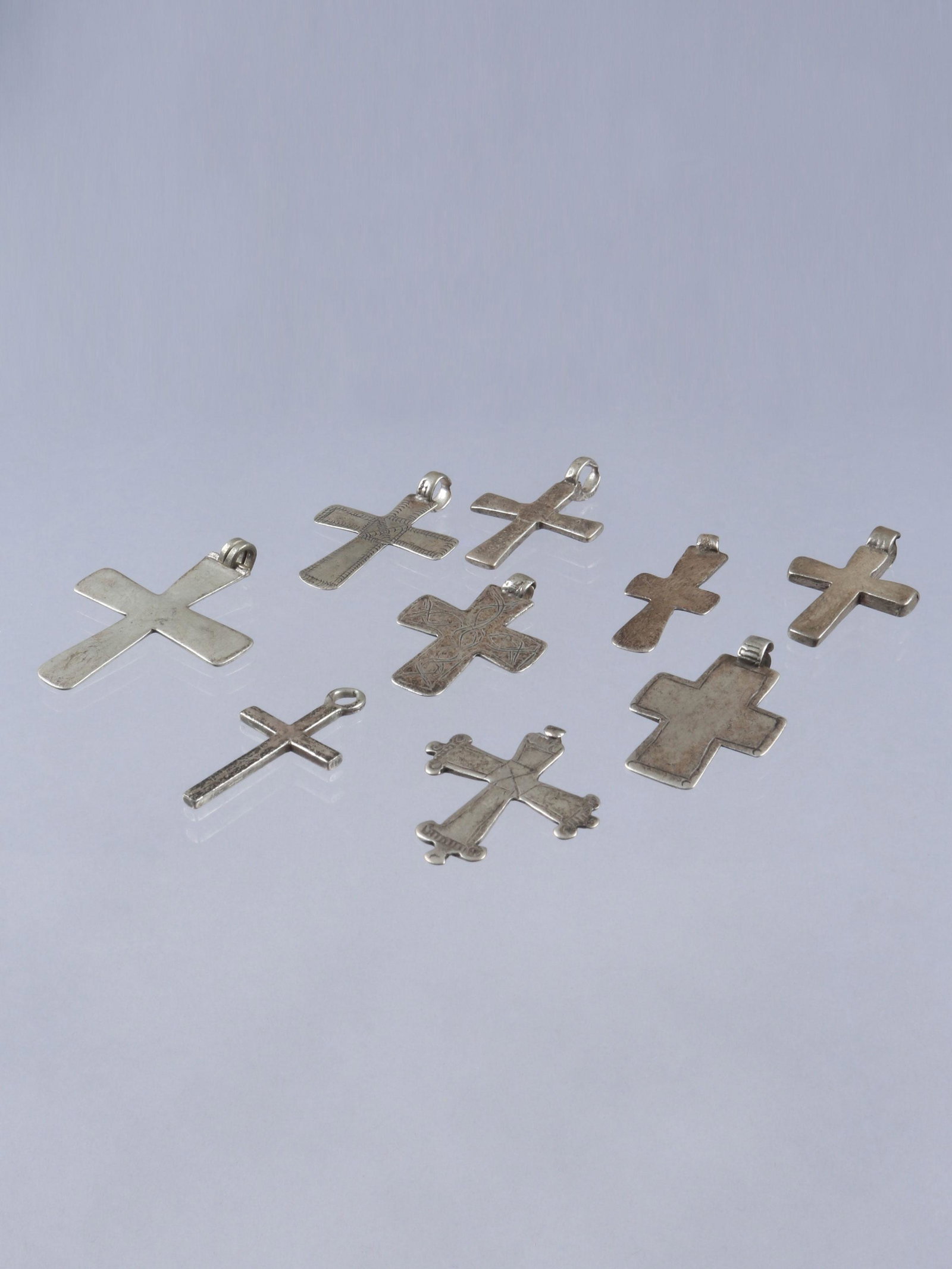 9 Ethiopian Silver Crosses (1 of 4)