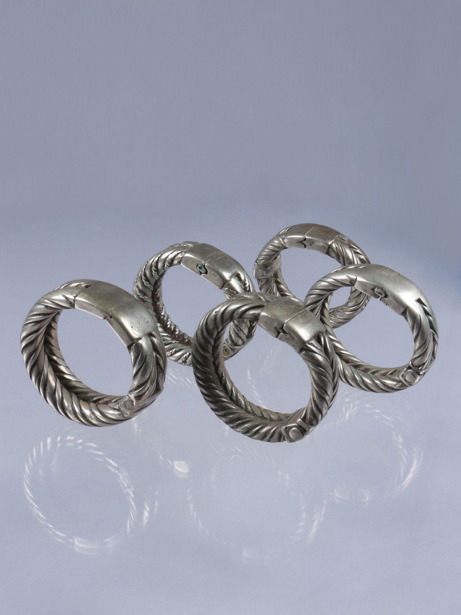 5 Oromo Silver Bangles (1 of 7)
