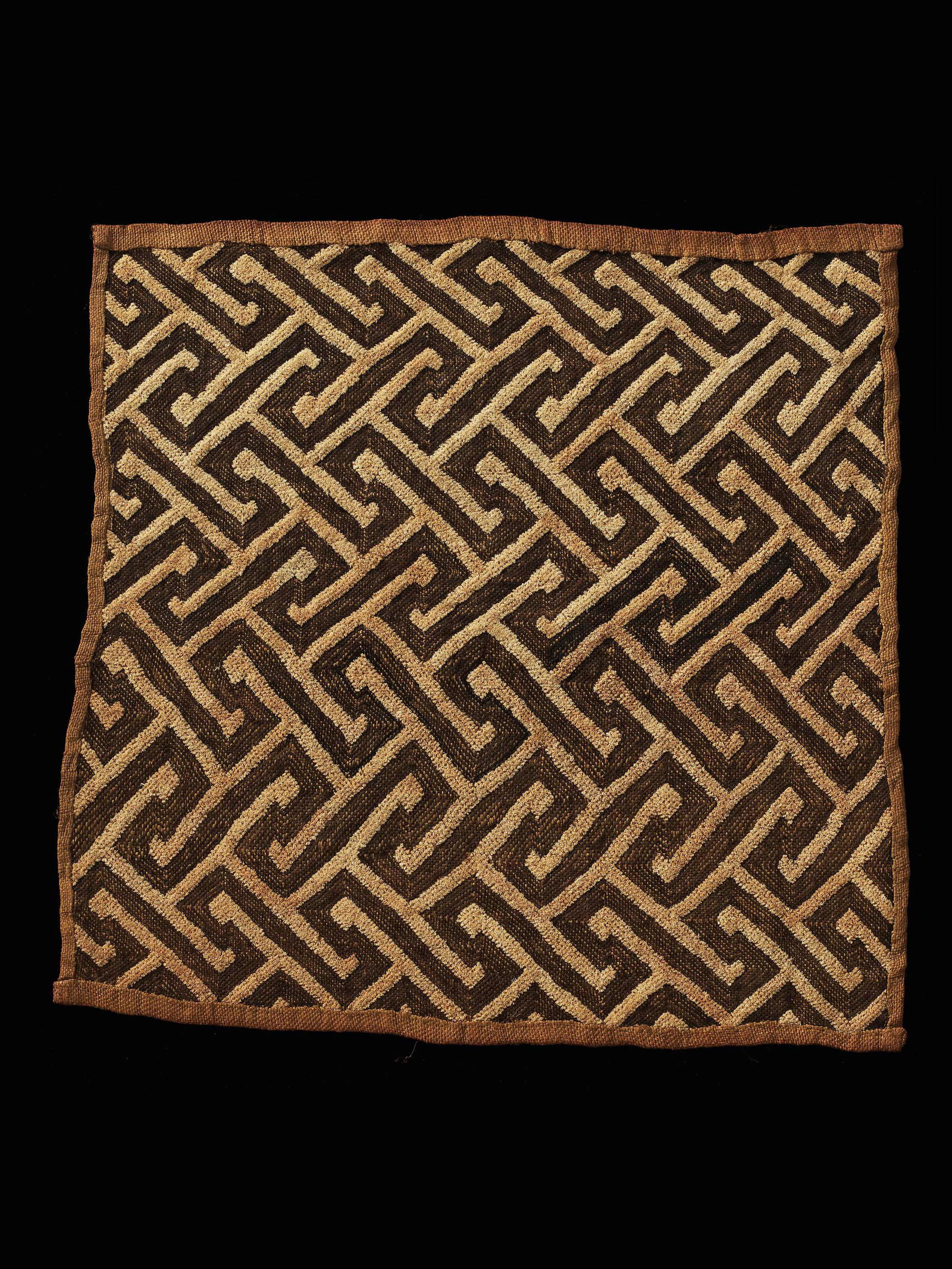 A Kuba Cut-Pile Embroidery Fabric (1 of 1)