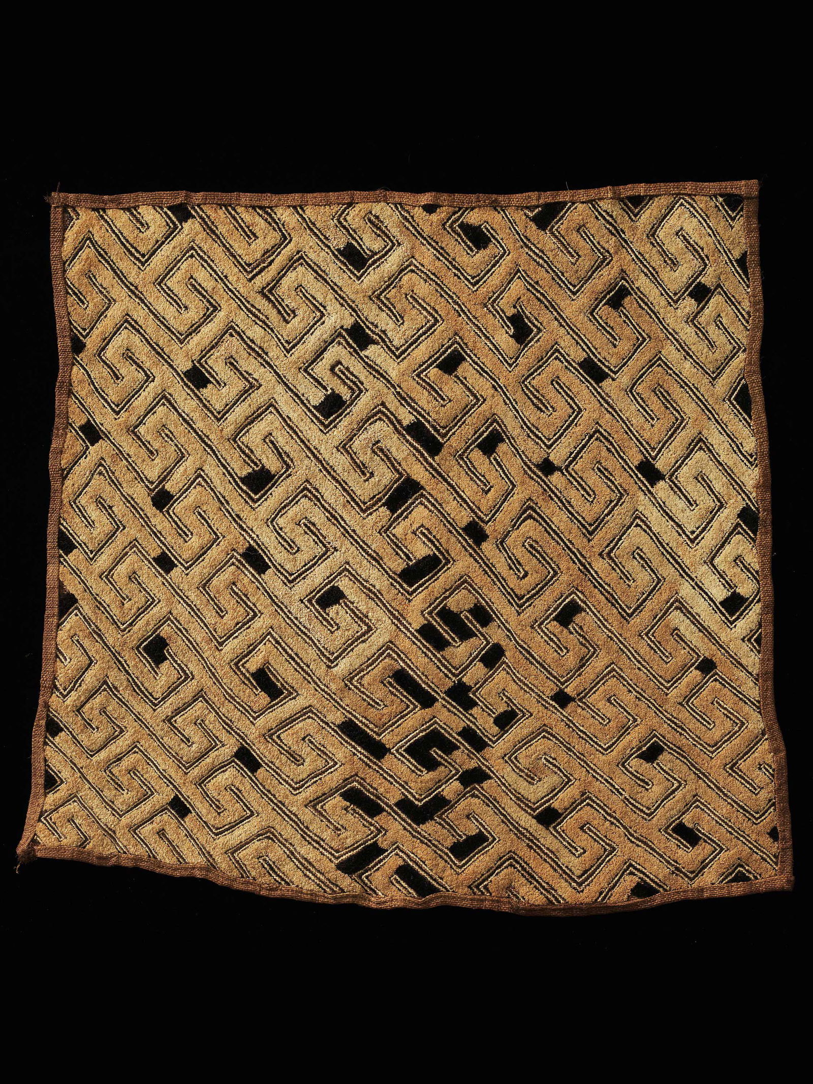 A Kuba Cut-Pile Embroidery Fabric (1 of 1)