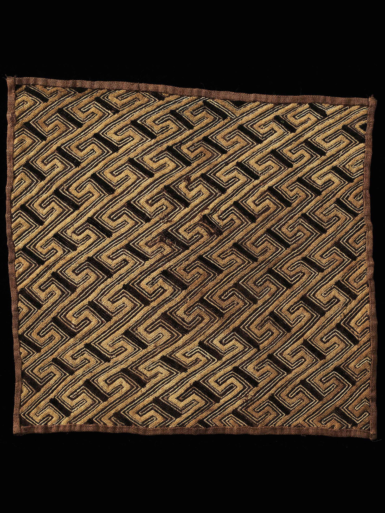 A Kuba Cut-Pile Embroidery Fabric (1 of 1)