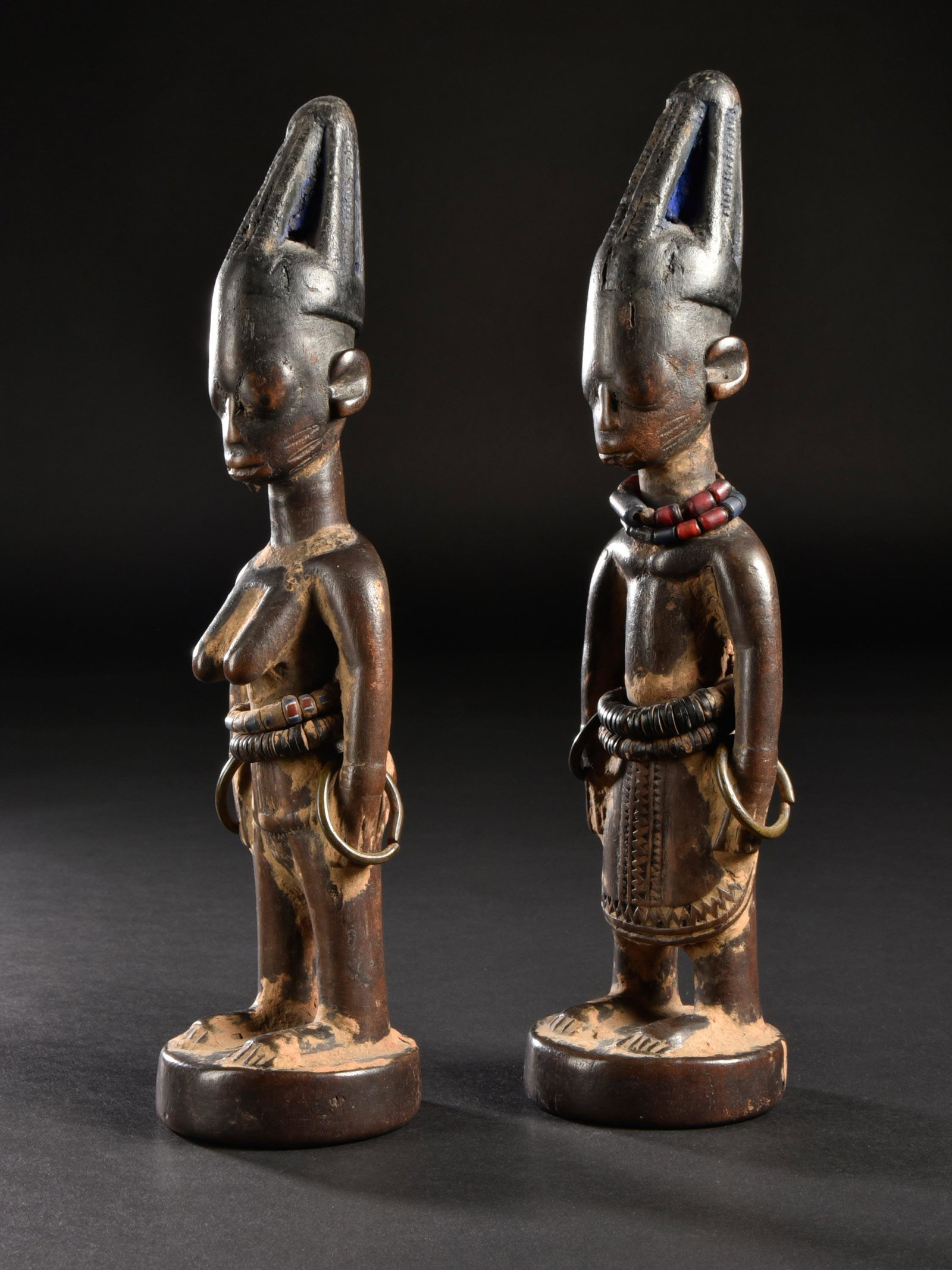 A Yoruba Pair of Twin Figures, "ere ibeji" (1 of 20)