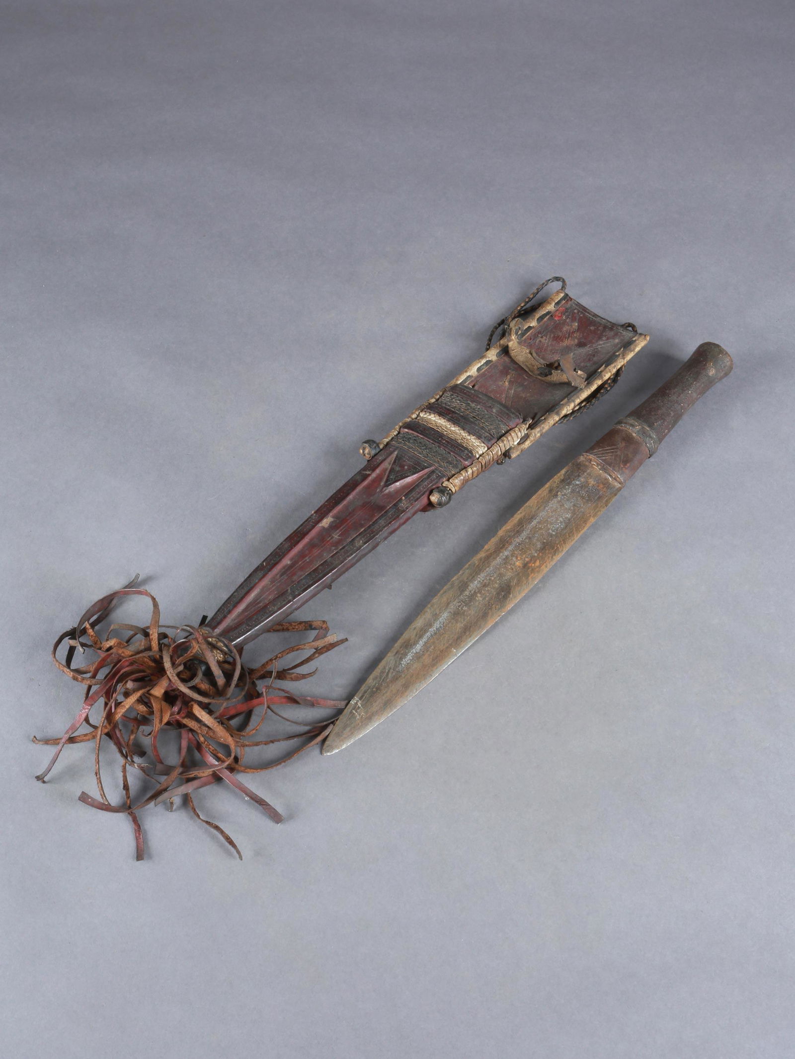A Tuareg Short Sword with Scabbard (Sheath) (1 of 6)