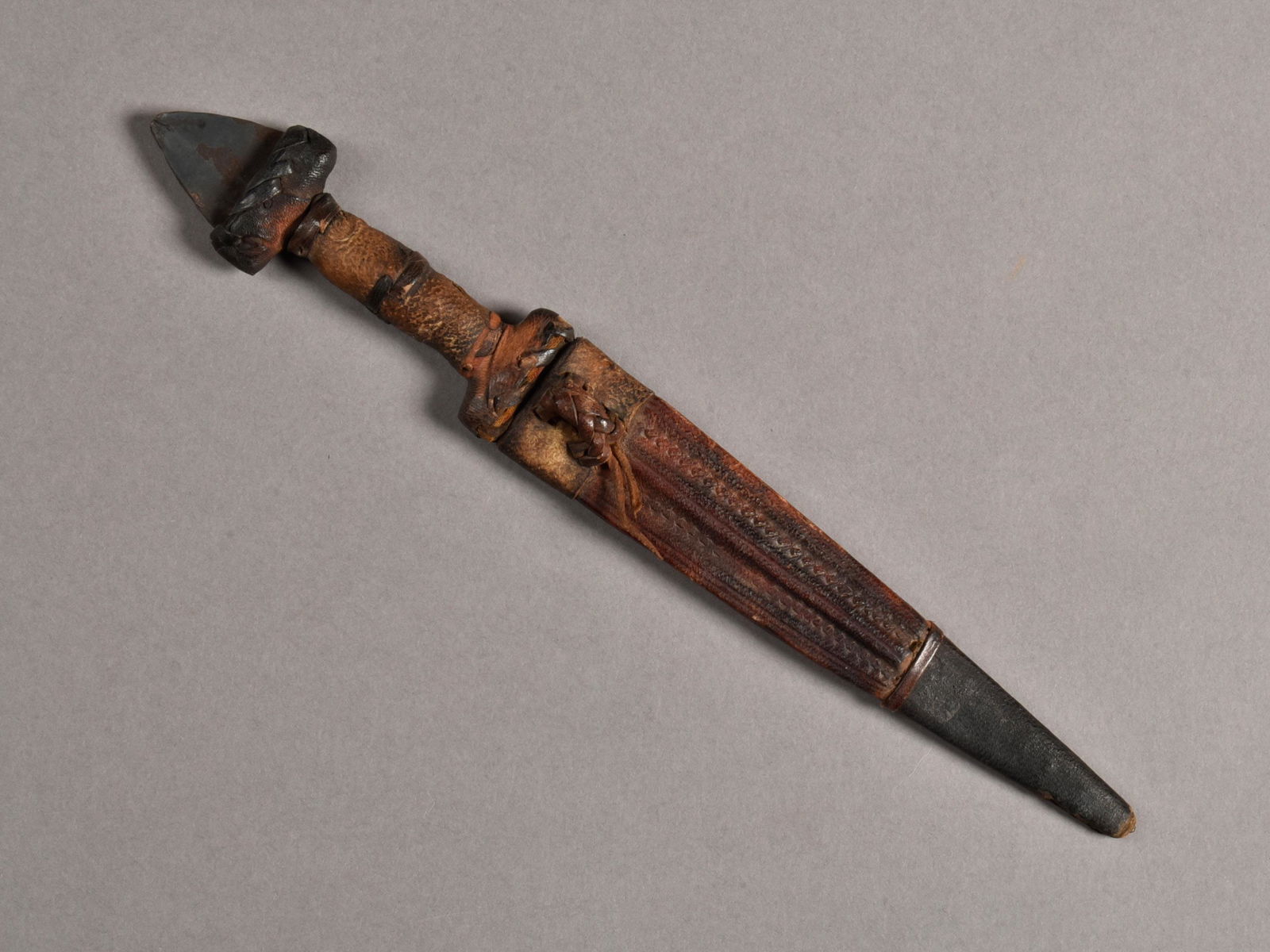 A Tuobou Arm Dagger with Scabbard (Sheath) (1 of 10)