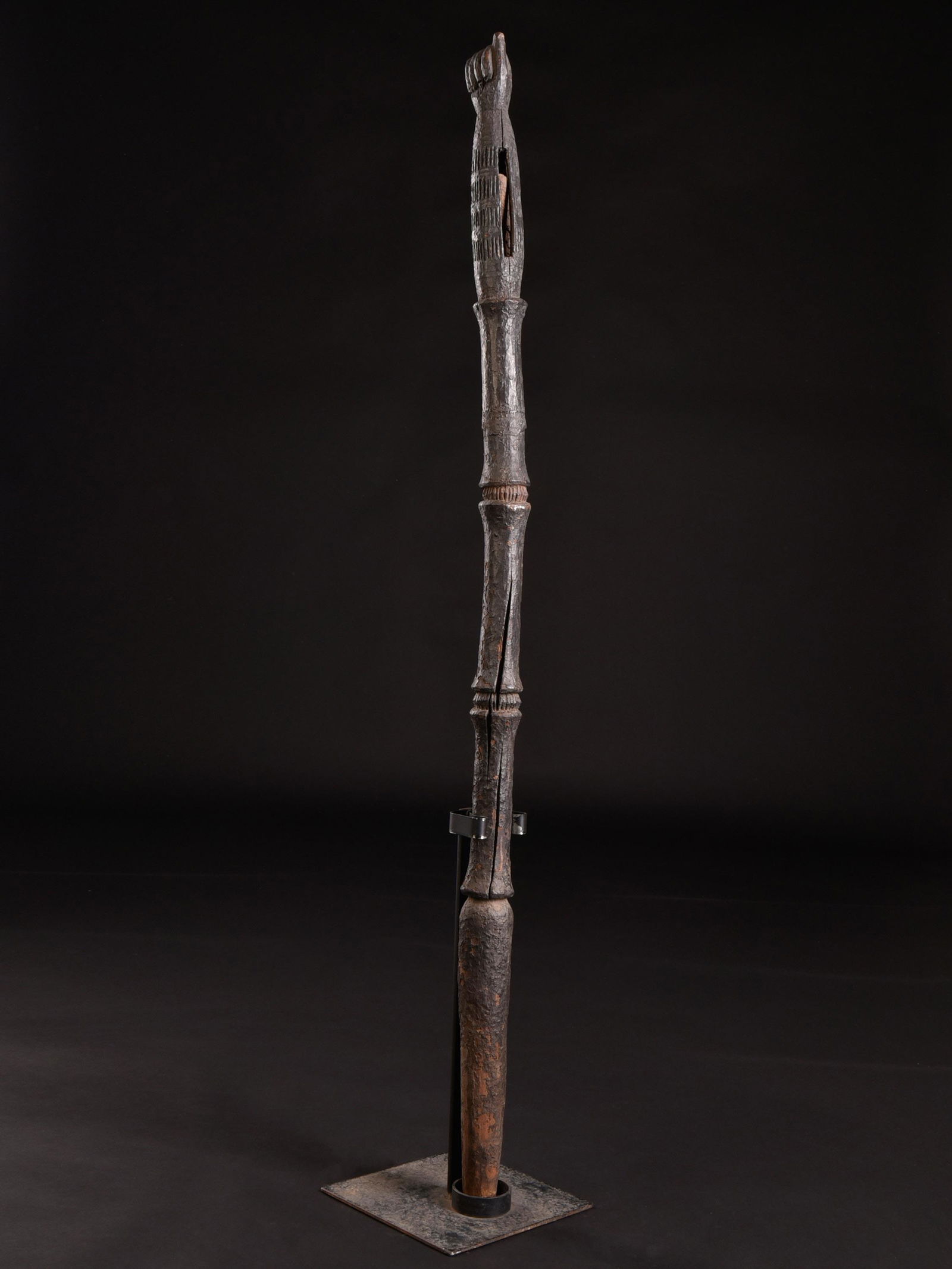 An Edo Rattle Staff, "ukhurhe" (1 of 18)