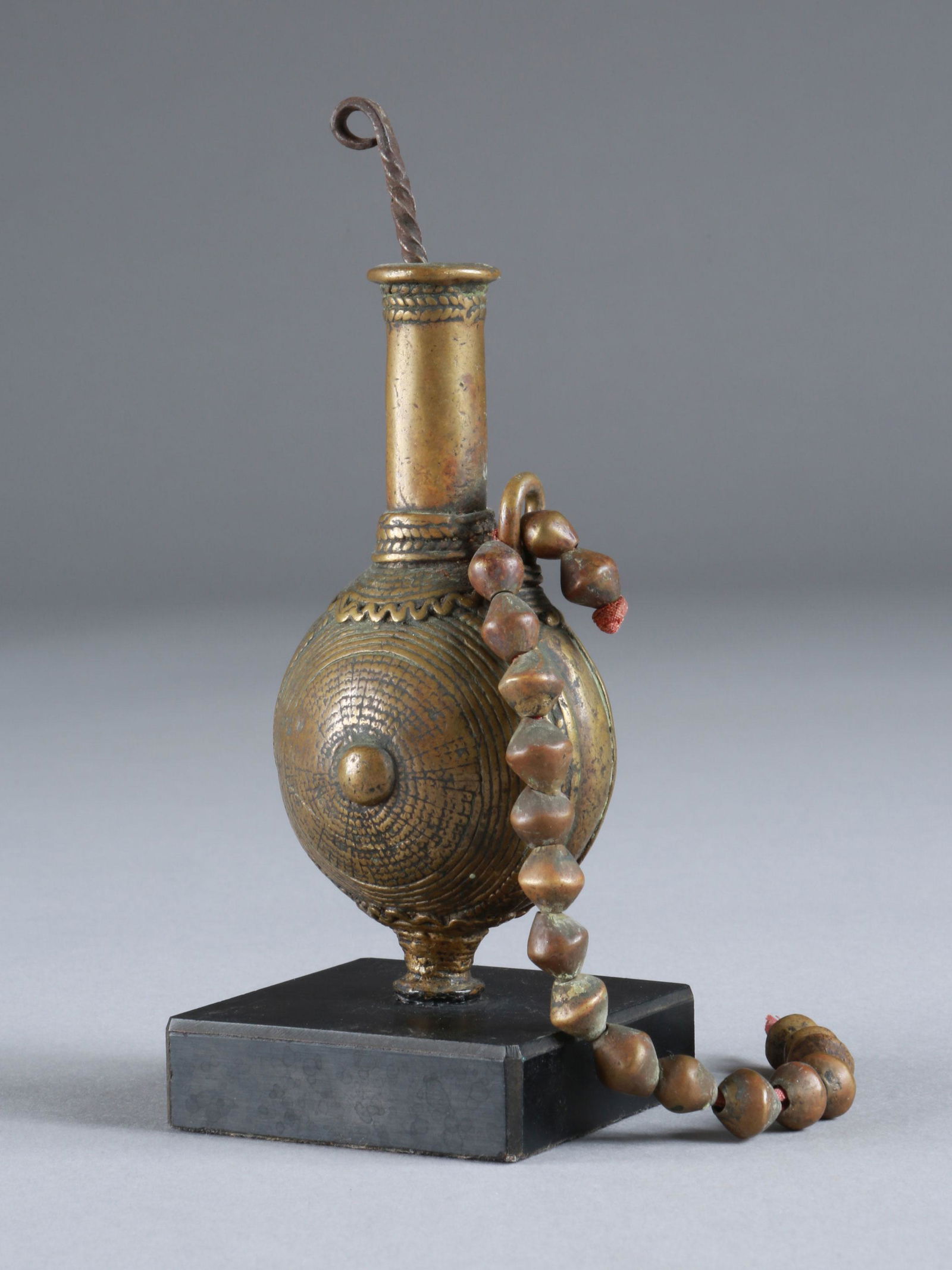 A Kirdi Bronze Snuff Container (1 of 9)