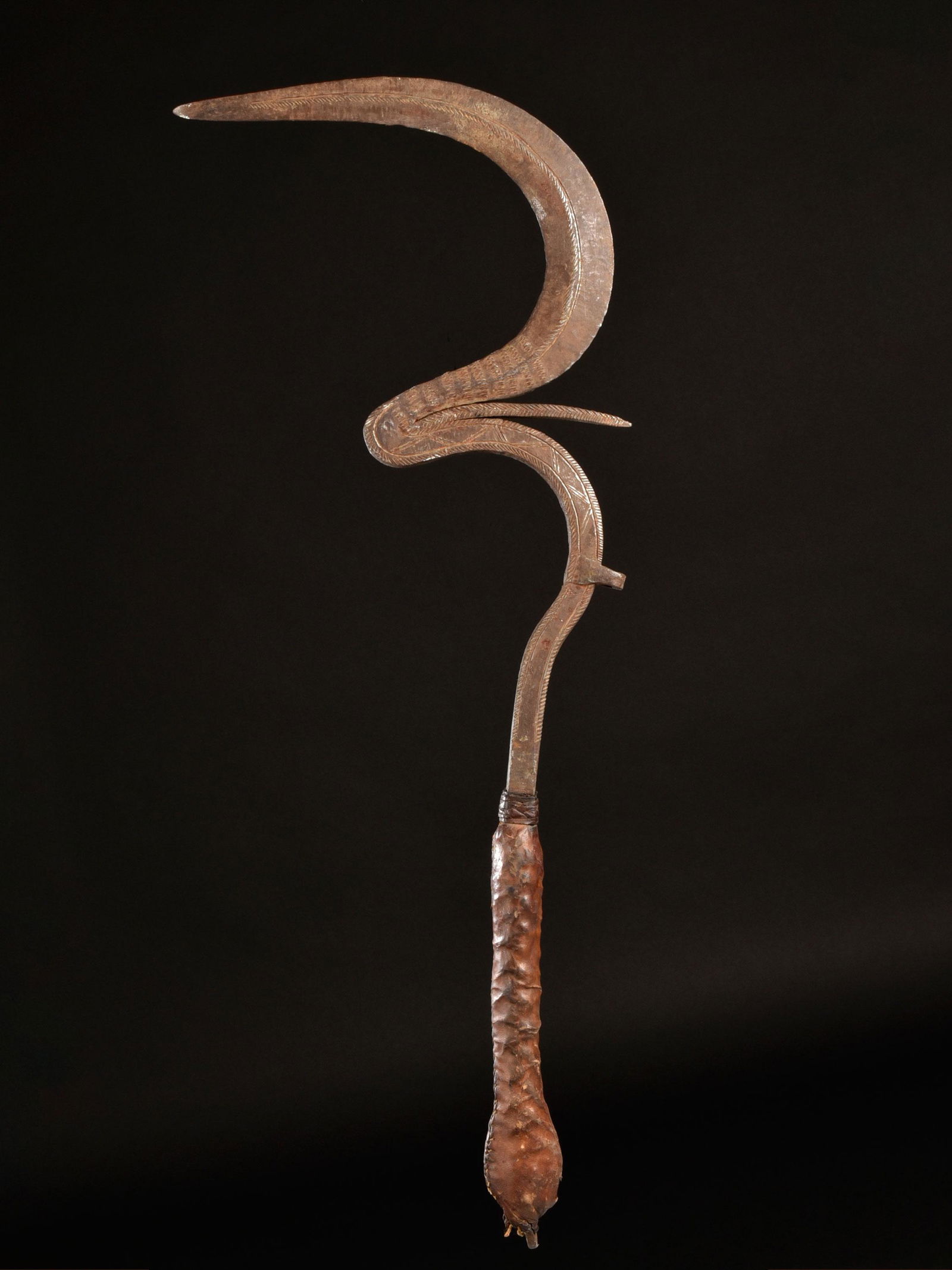A Ngombe Sickle Blade Knife, "sengésé" (1 of 6)