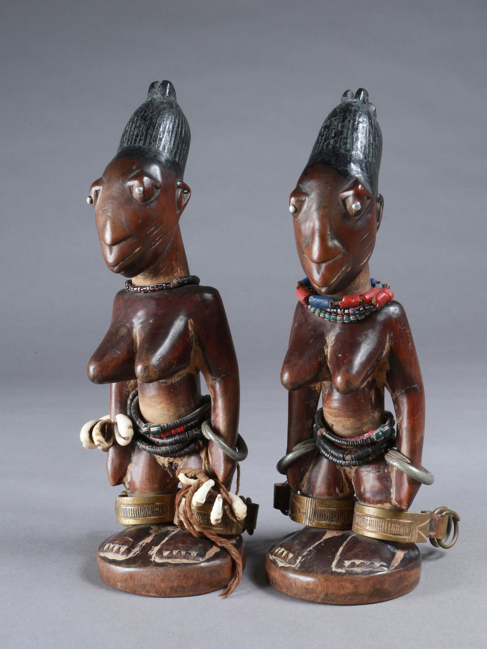 A Yoruba Pair of Twin Figures, "ere ibeji" (1 of 11)