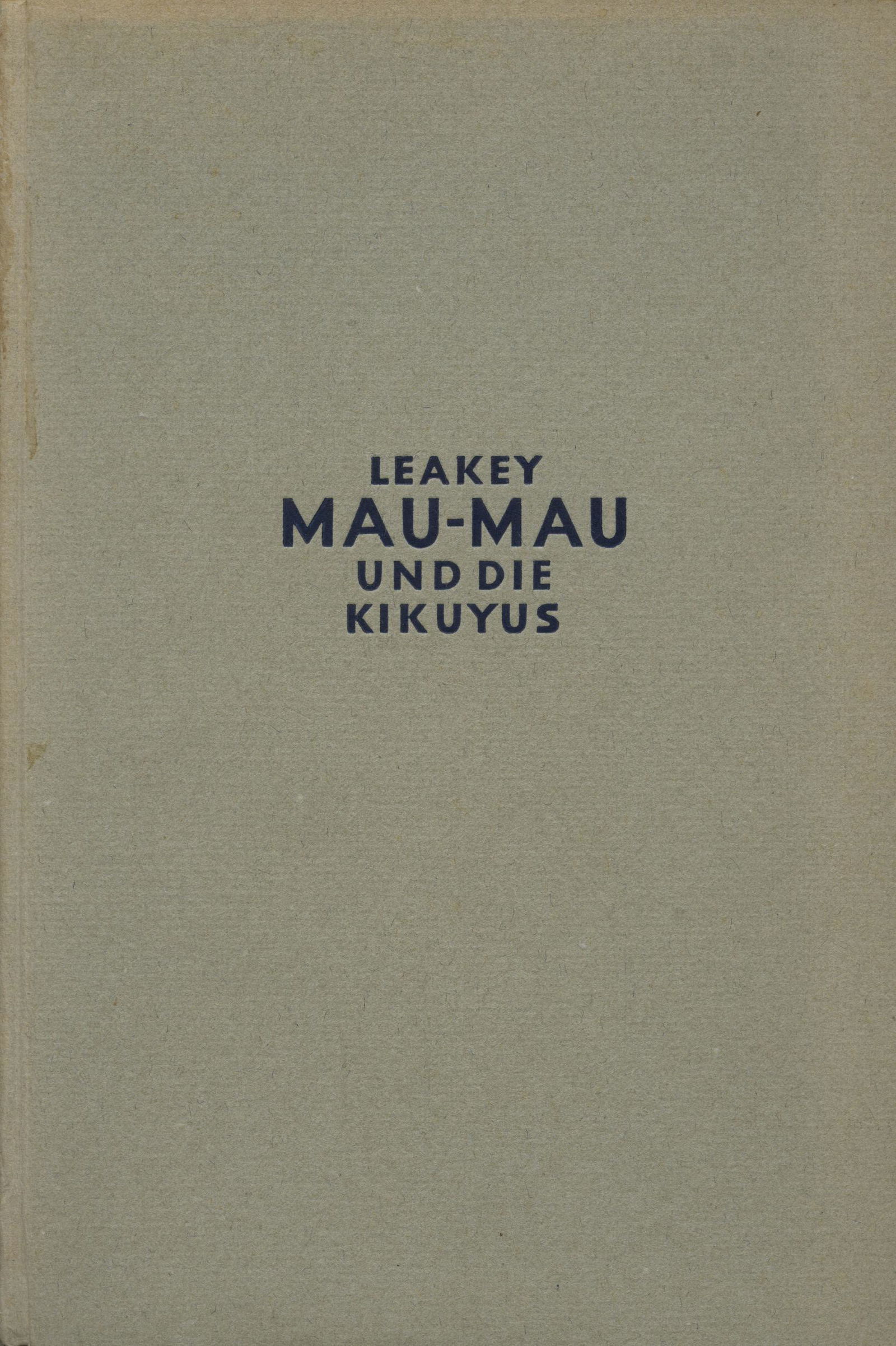 Mau-Mau und die Kikuyus (1 of 1)
