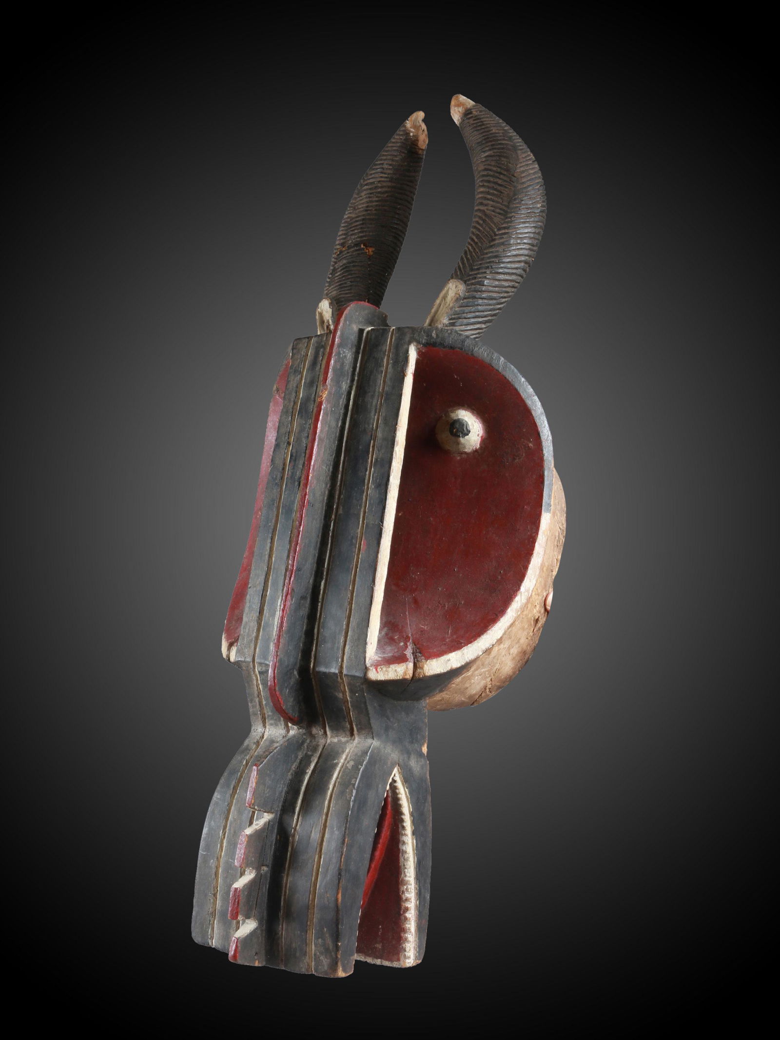 A Baule Mask, "goli glin" (1 of 15)