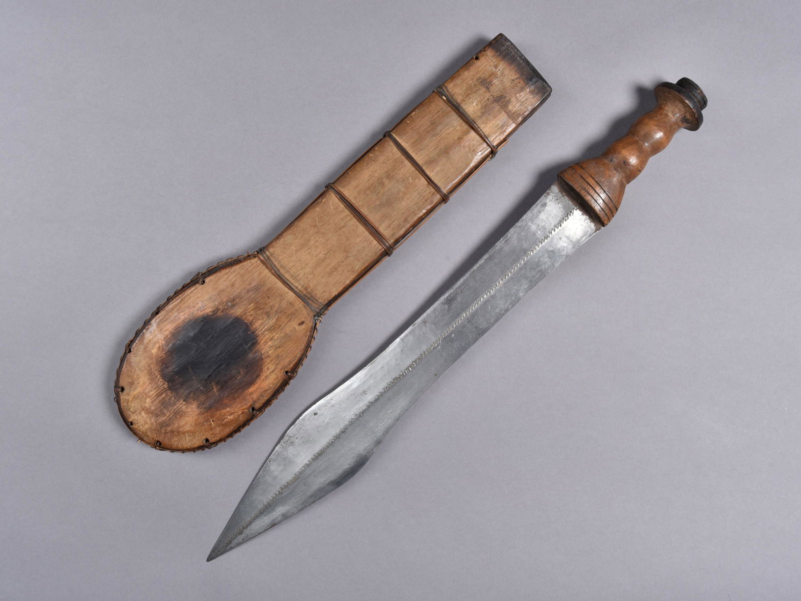 A Chokwe Short Sword with Sheath (1 of 7)