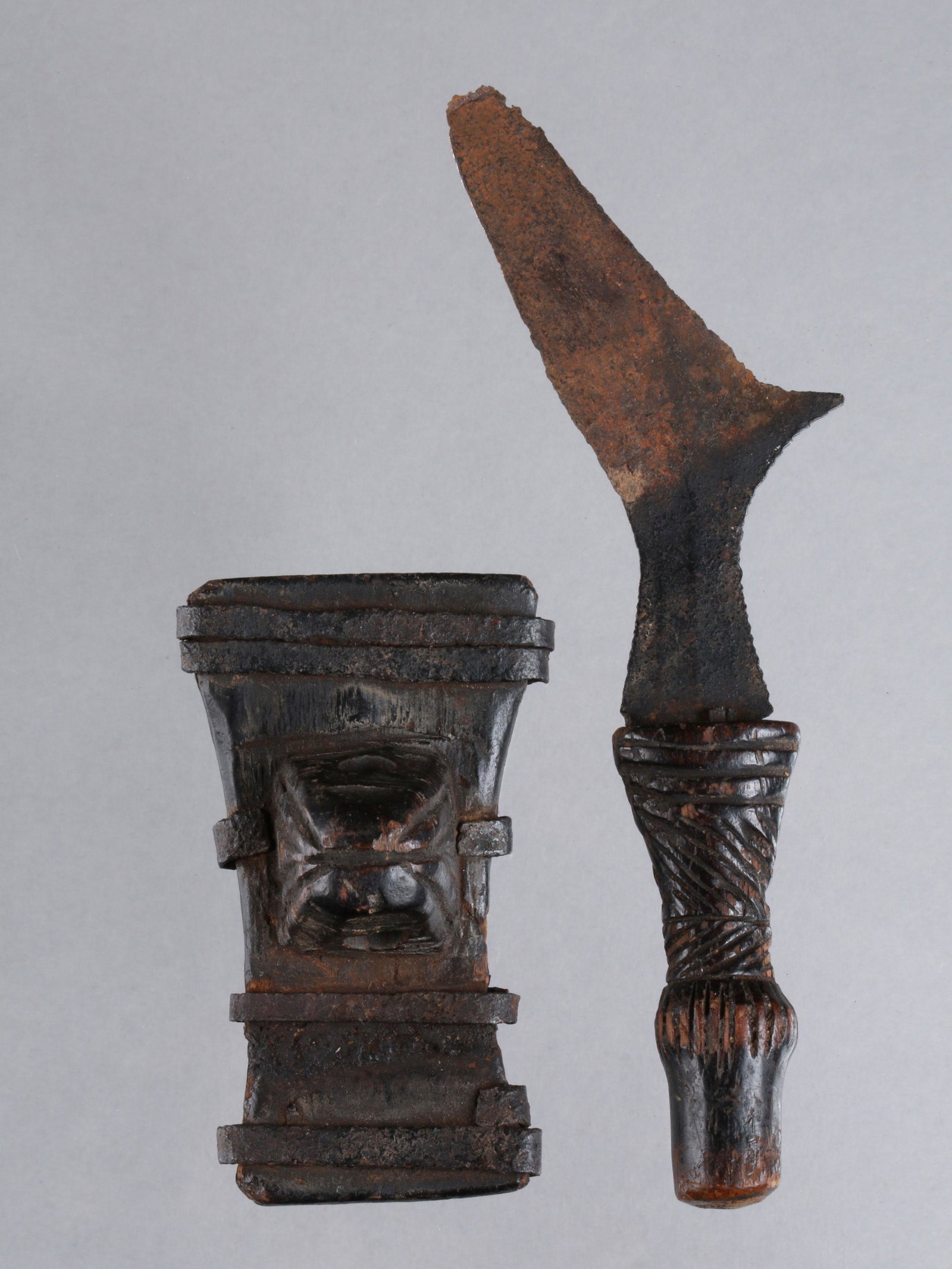 A Hemba Miniature Knife with Sheath (1 of 9)