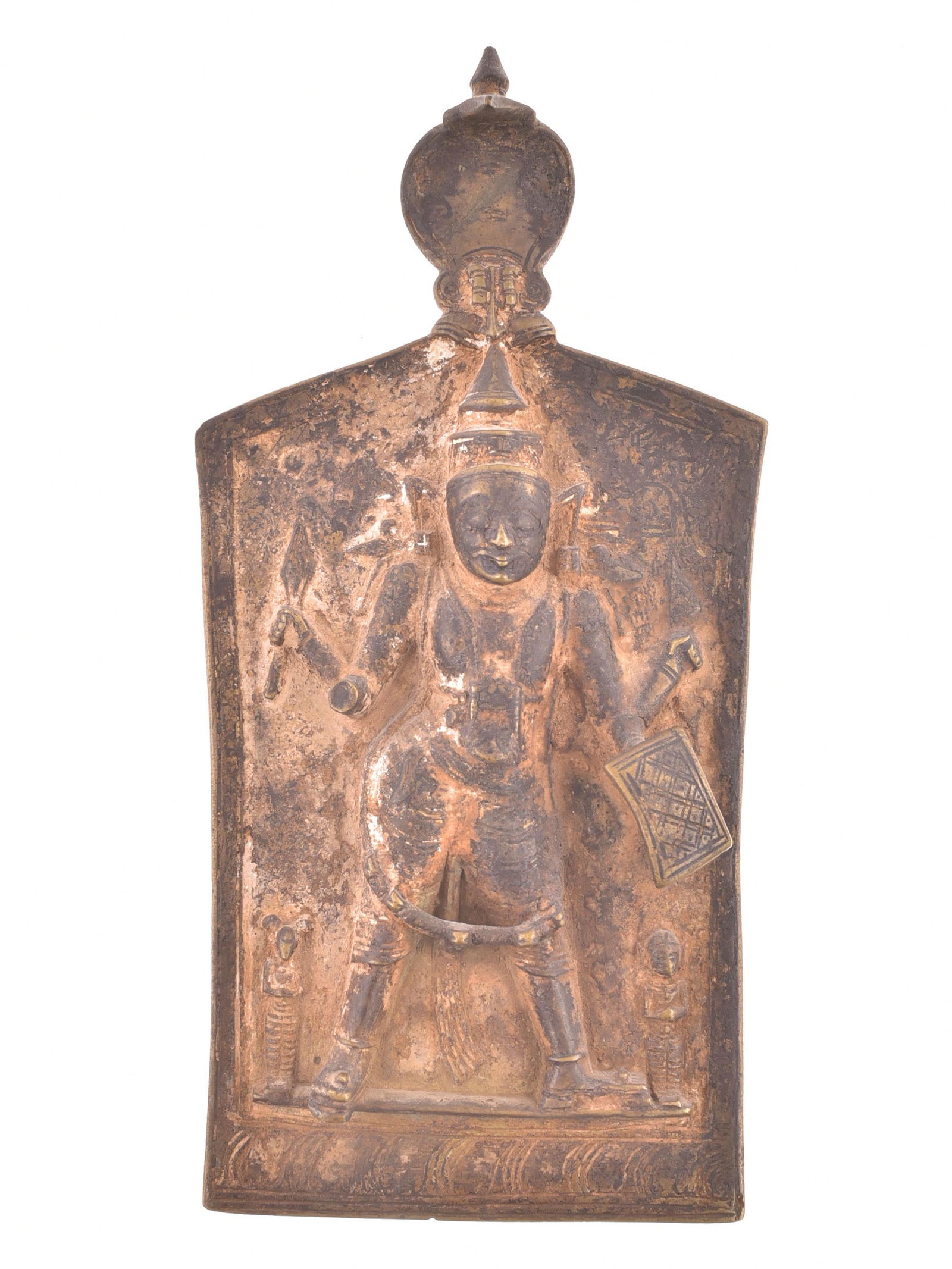 An Indian Plaque, Shiva as 4-Armed Virabhadra (1 of 5)