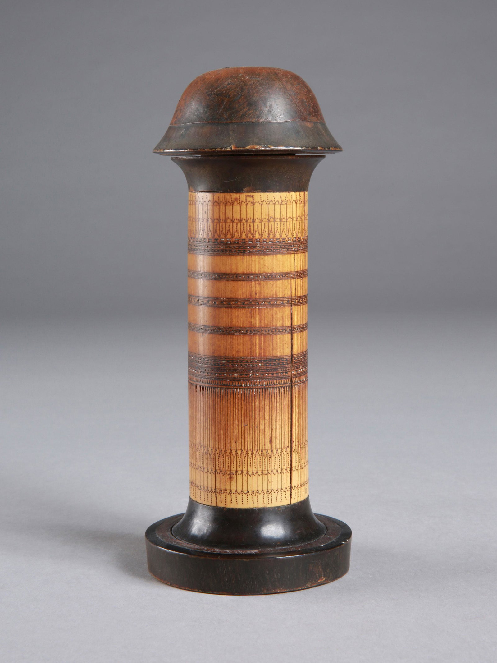 A Batak Bamboo Lime Container, "tagan" (1 of 9)