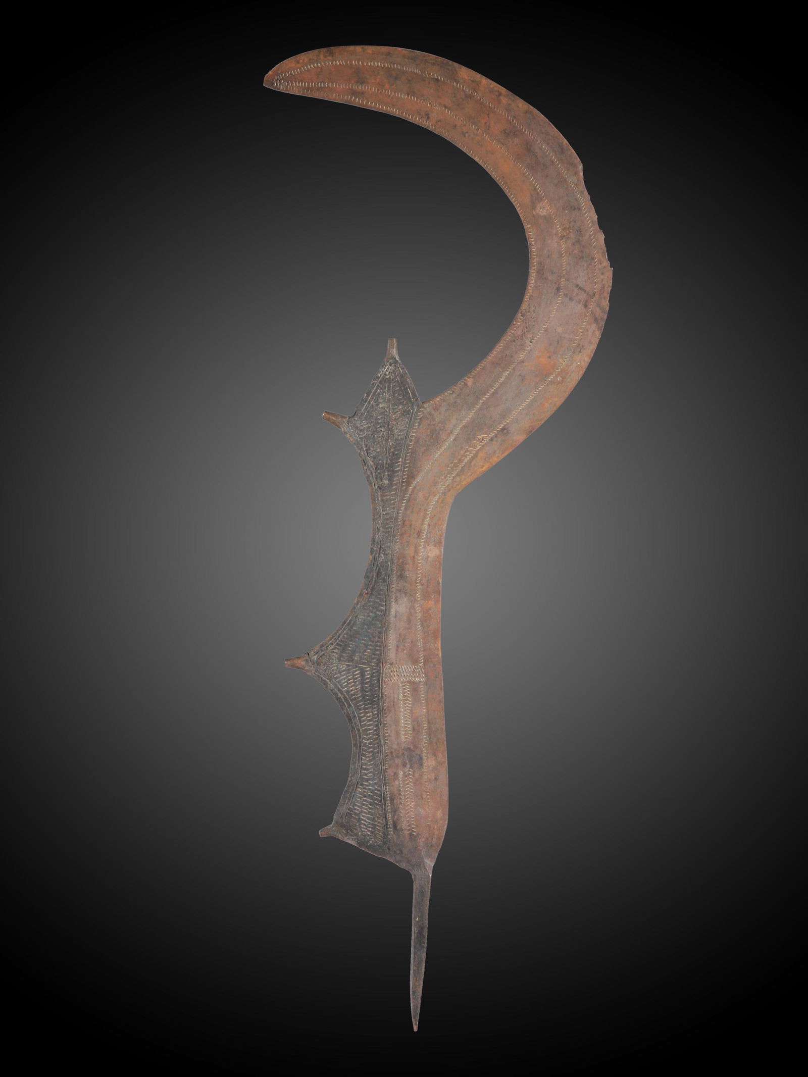 A Ngombe Sickle Blade Knife, "ngulu" (1 of 8)