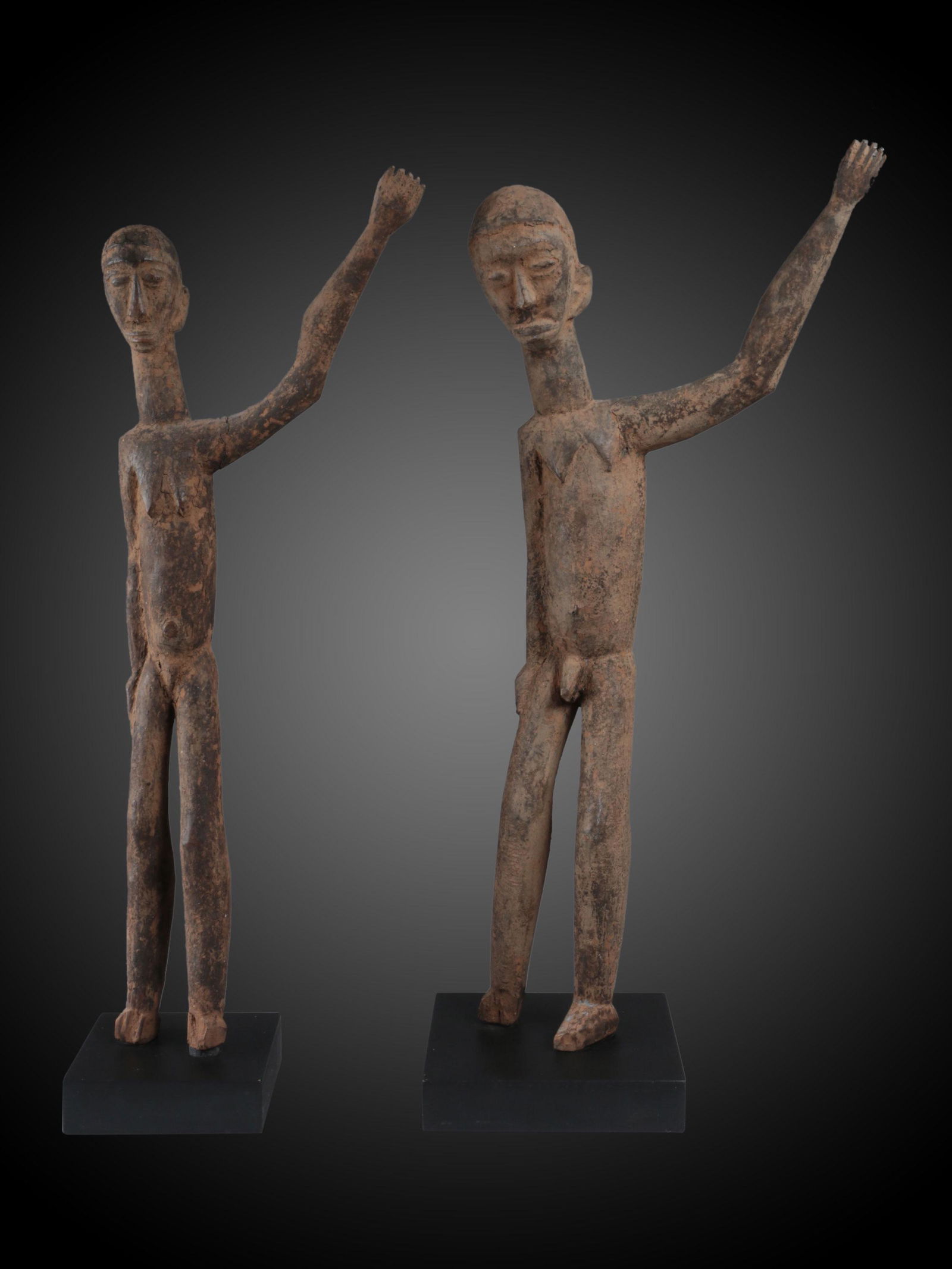 A Lobi Pair of Figures, "duntundara" (1 of 10)