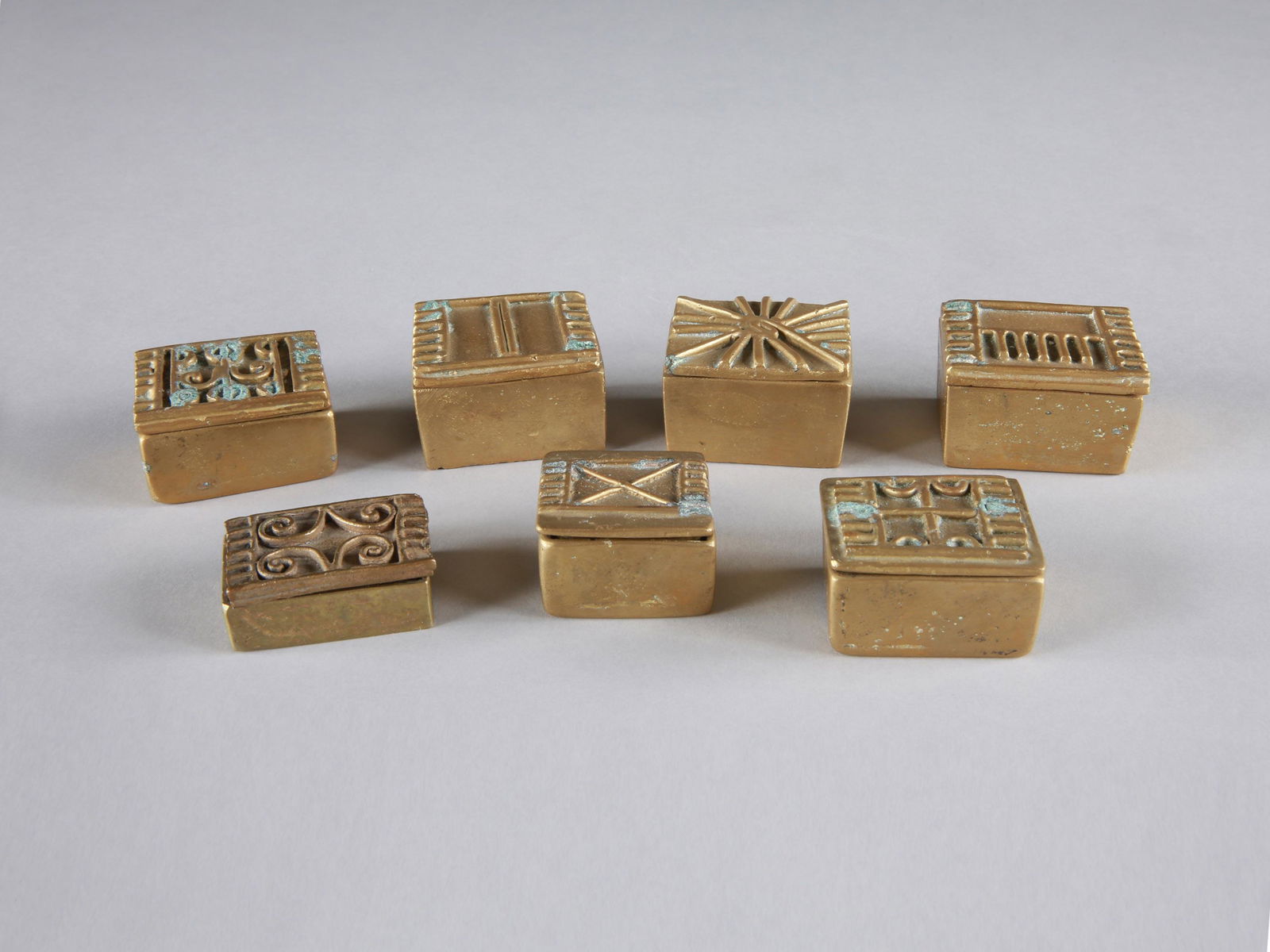 7 Akan Gold Dust Boxes, "adaka" (1 of 9)