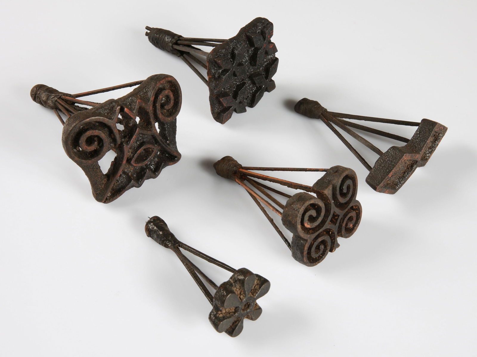 5 Akan Textile Stamps with Adinkra Symbols (1 of 9)