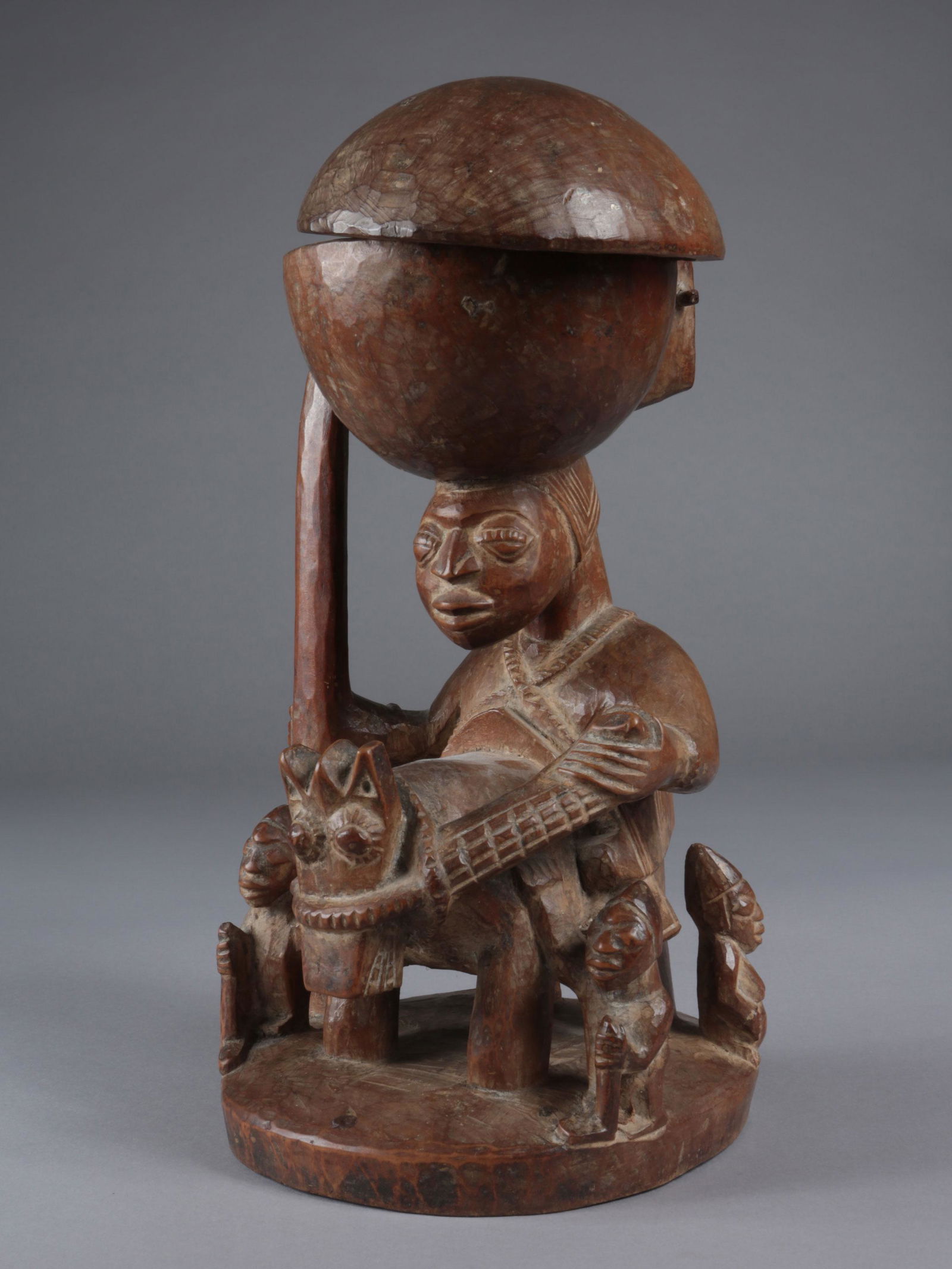 A Yoruba Bowl with Lid, "agere ifa" (1 of 12)