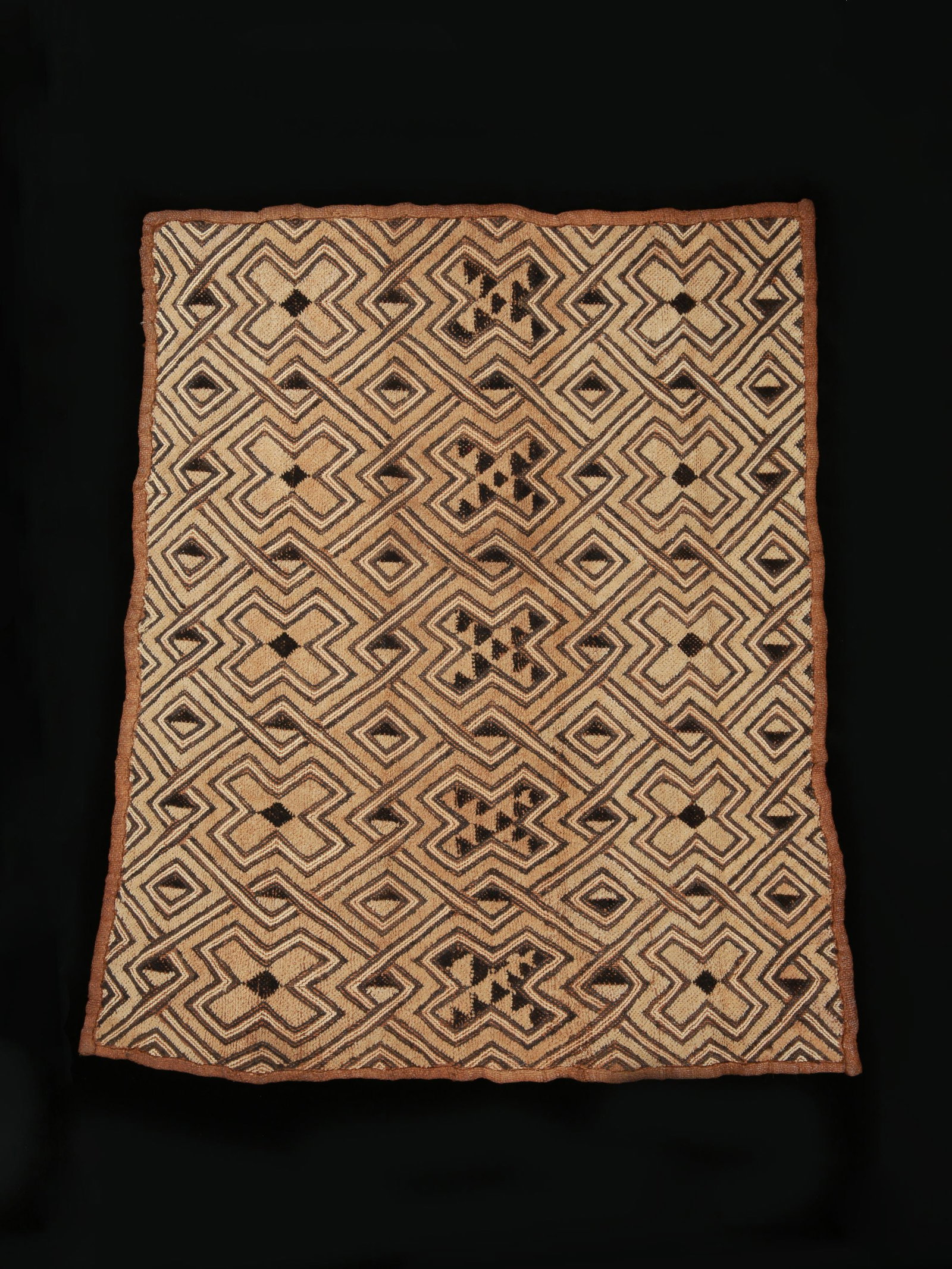 A Kuba Cut-Pile Embroidery Fabric (1 of 1)