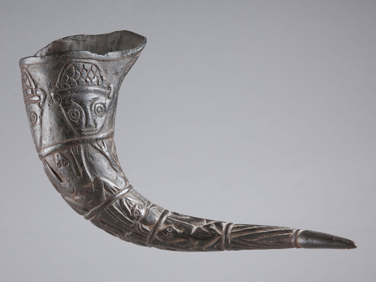 A Bamun Drinking Horn, "ndunyet" (1 of 8)