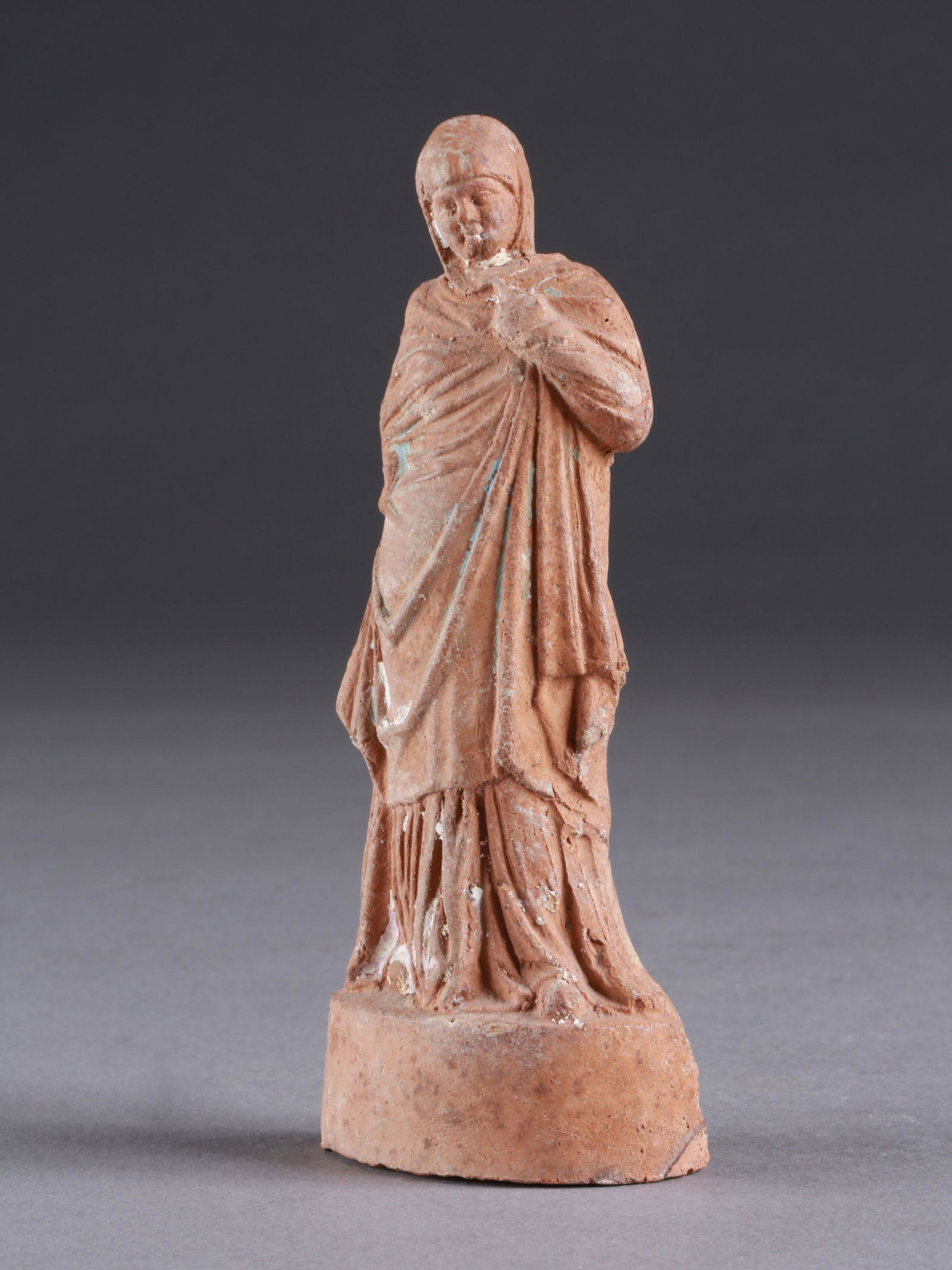 A Hellenistic Draped Tanagra Figurine (1 of 11)