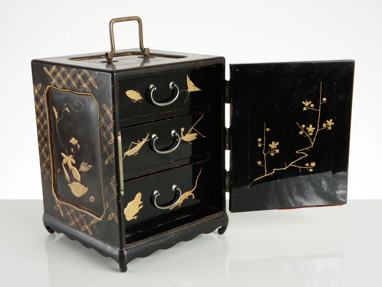 A Japanese Lacquer Cabinet, "kodansu" (1 of 12)