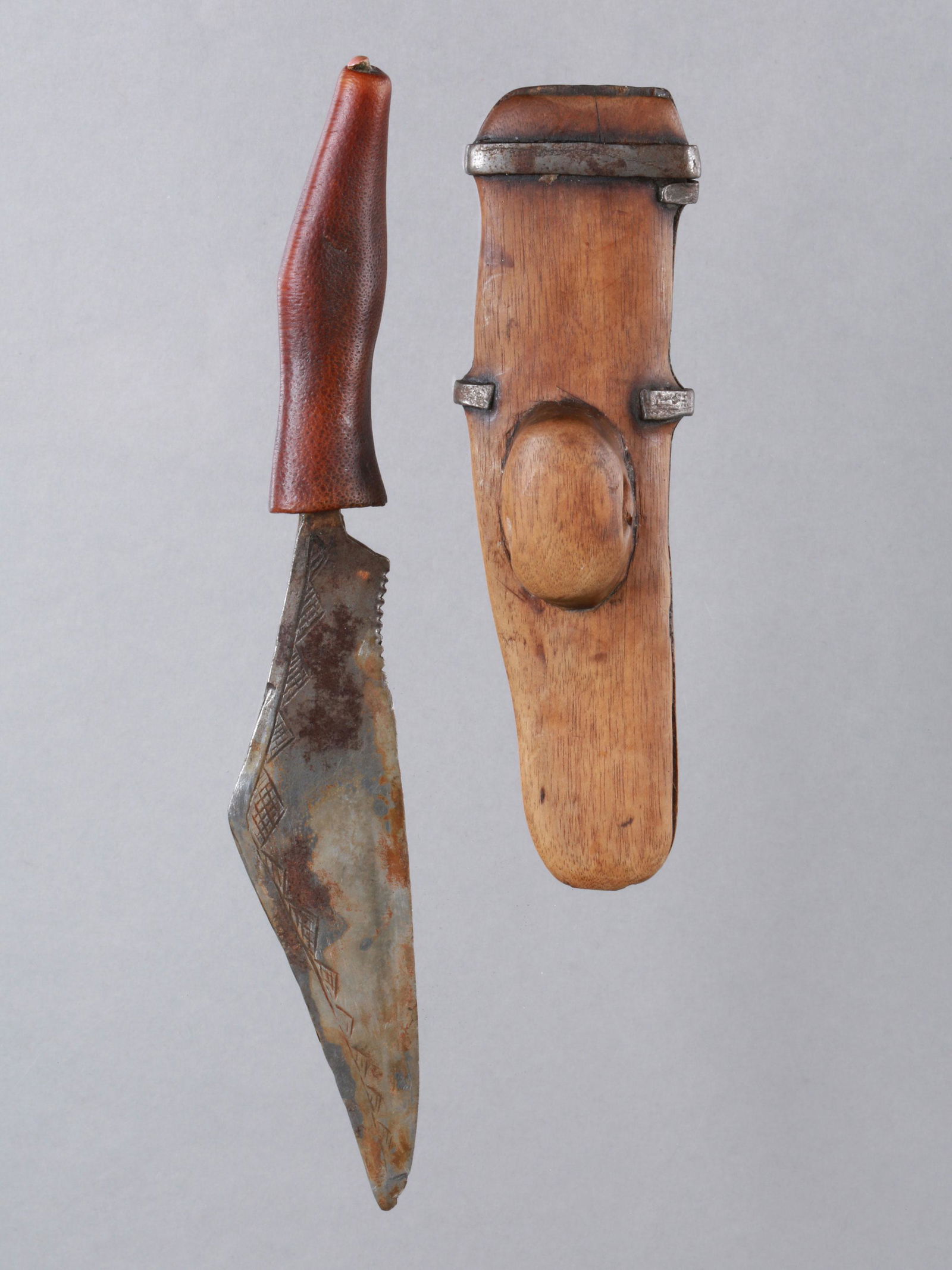 A Hemba Miniature Knife with Sheath (1 of 13)
