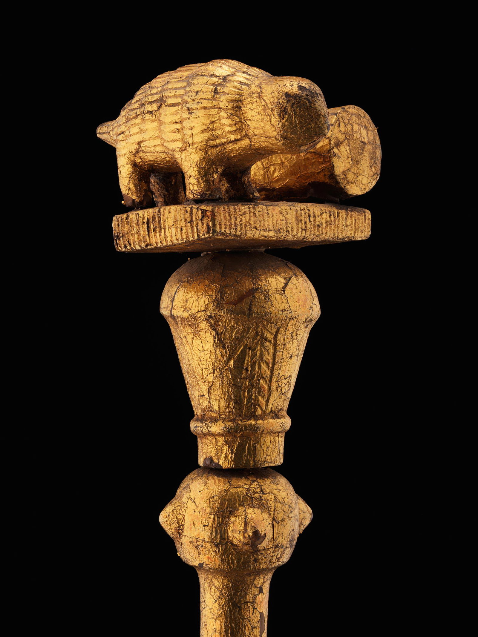 An Asante Linguist Staff, "okyeame poma" (1 of 19)