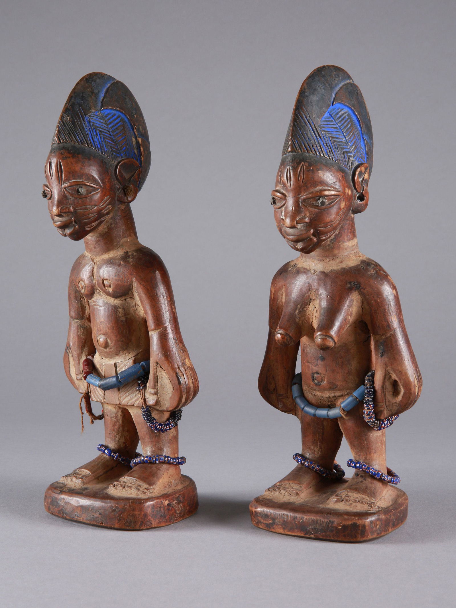 A Yoruba Pair of Twin Figures, "ere ibeji" (1 of 11)