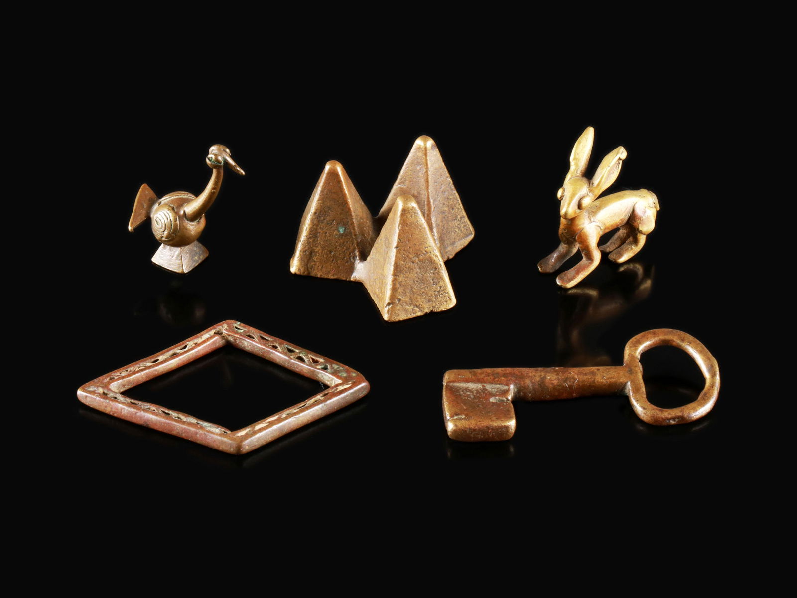 5 Asante Goldweights (1 of 3)