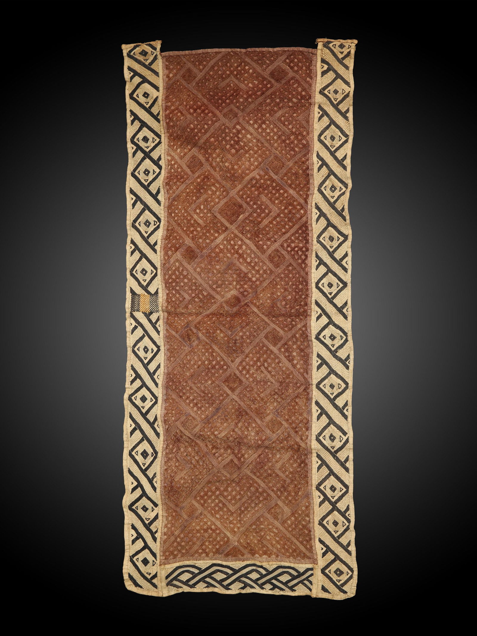 A Kuba Woven Fabric, Overskirt (1 of 2)