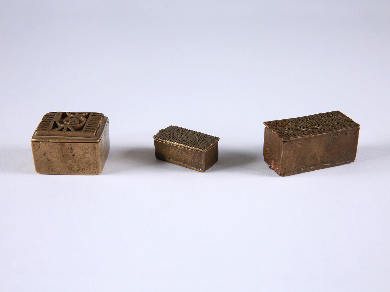 3 Asante Golddust Boxes, "adaka" (1 of 4)