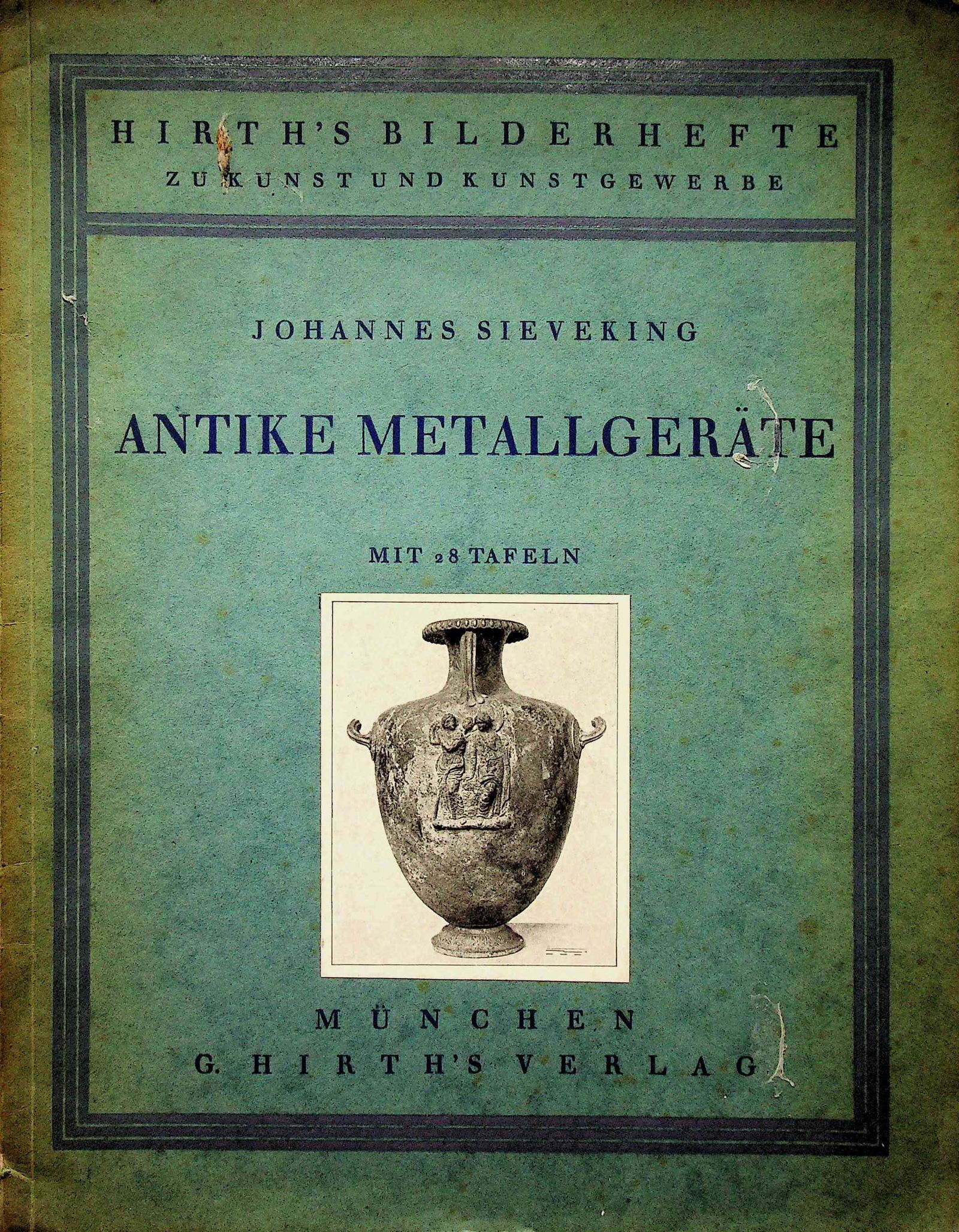 Antike Metallgeräte: Antike Metallgeräte Sieveking, Johannes. München, G. Hirth. CHF 50 / 100 EUR 45 / 91 _____________________________ The library of Dr J. Robert Guy The part of Robert Guy's library