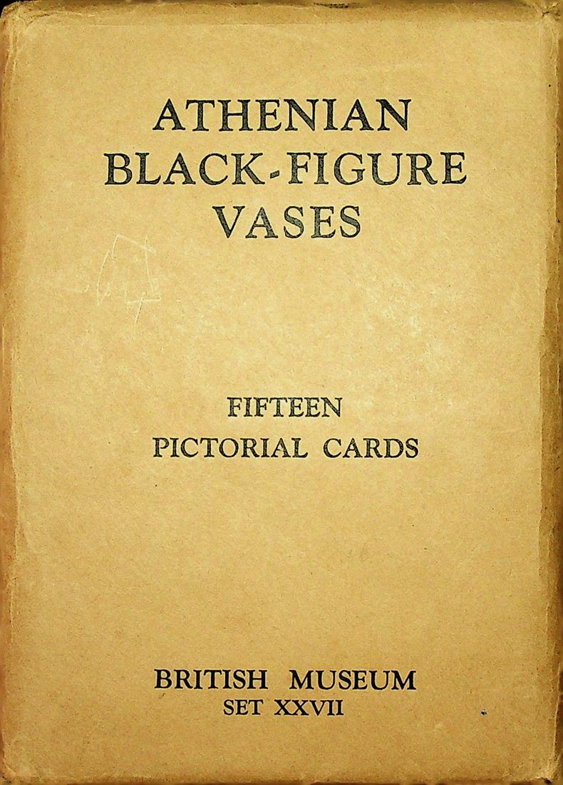 Athenian Black-Figure Vases: Athenian Black-Figure Vases Fifteen Pictorial Cards In: British Museum. Set XXVII CHF 50 / 100 EUR 45 / 91 _____________________________ The library of Dr J. Robert Guy The part of Ro