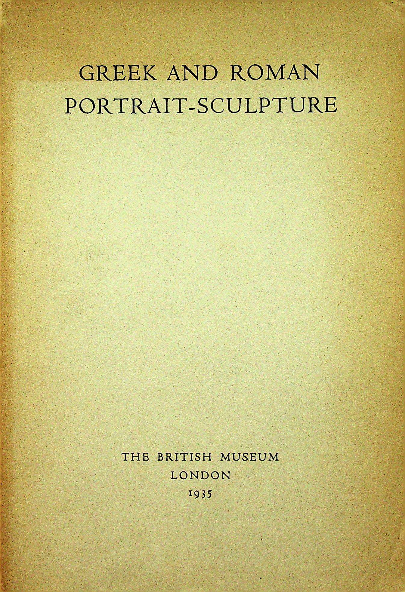 Greek and Roman Portrait-Sculpture (1 of 1)