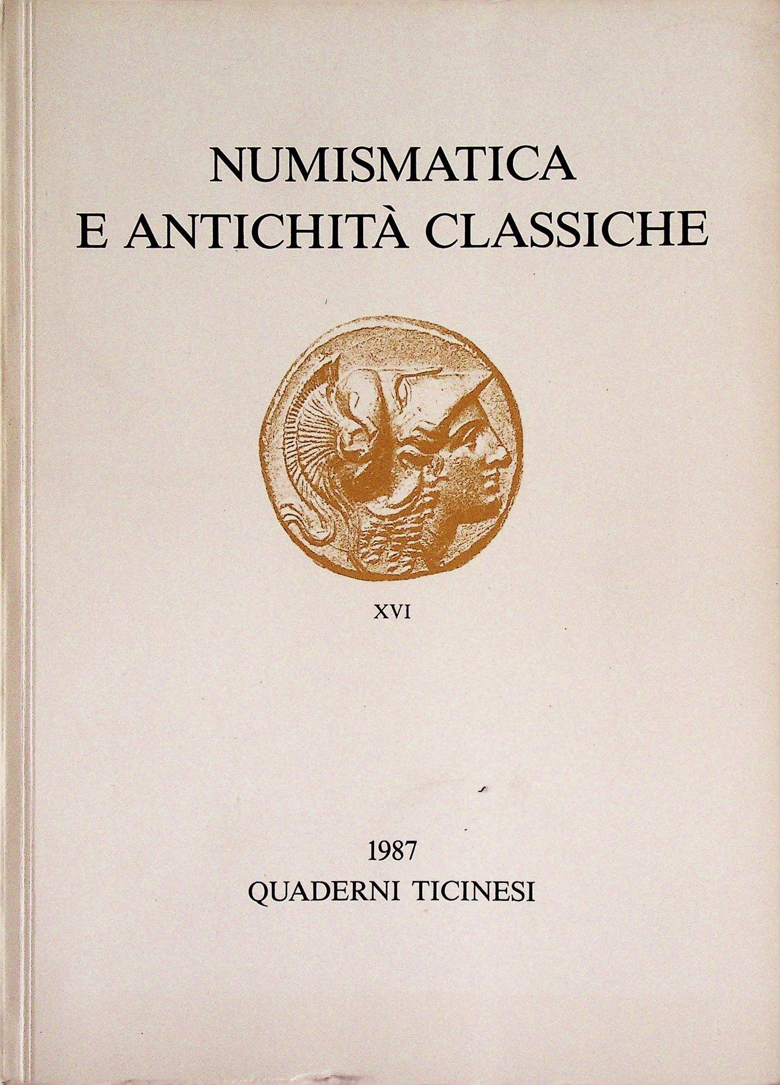 Numismatica e Antichità Classiche XVI (1 of 1)